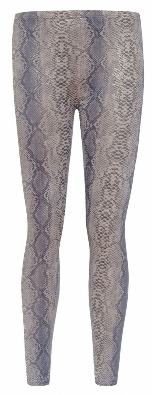 Snakeskin Leggings With Gold Foil Effect