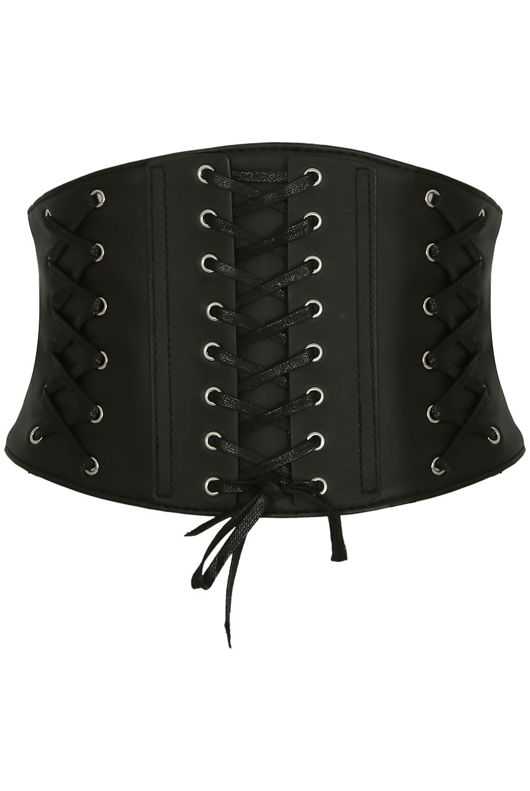 PU Lace Up Styled Corset 