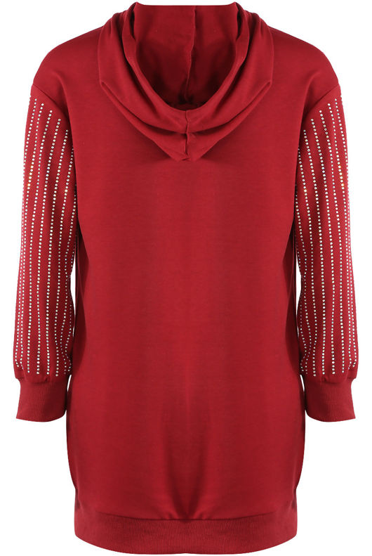 Diamante Oversize Hooded Dress