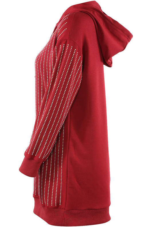 Diamante Oversize Hooded Dress