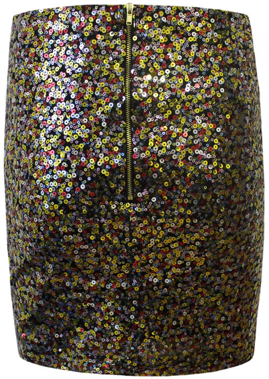 High Waisted Multicolour Sequin Skirts