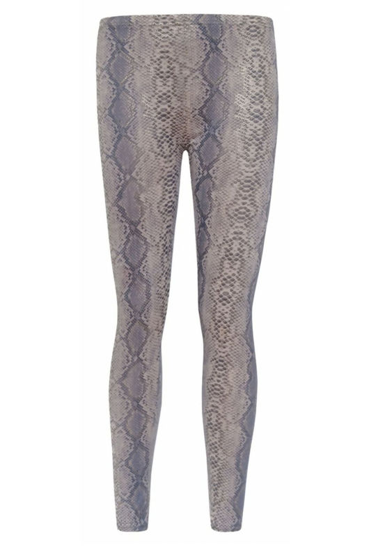Snakeskin Leggings With Gold Foil Effect