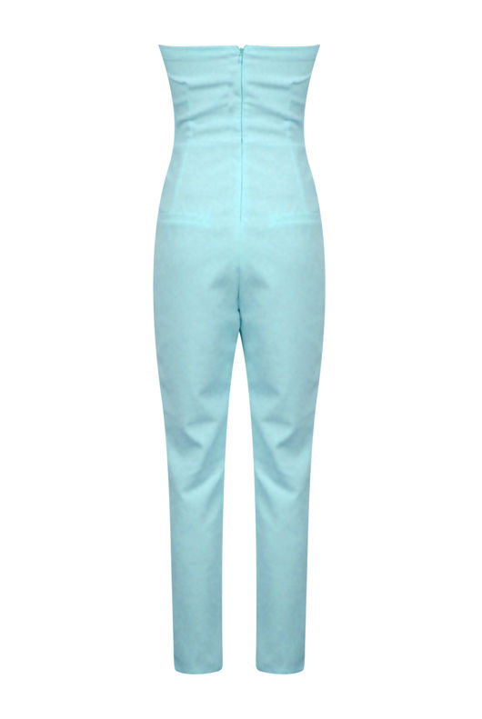 Mint Cross Over Bandeau Jumpsuit