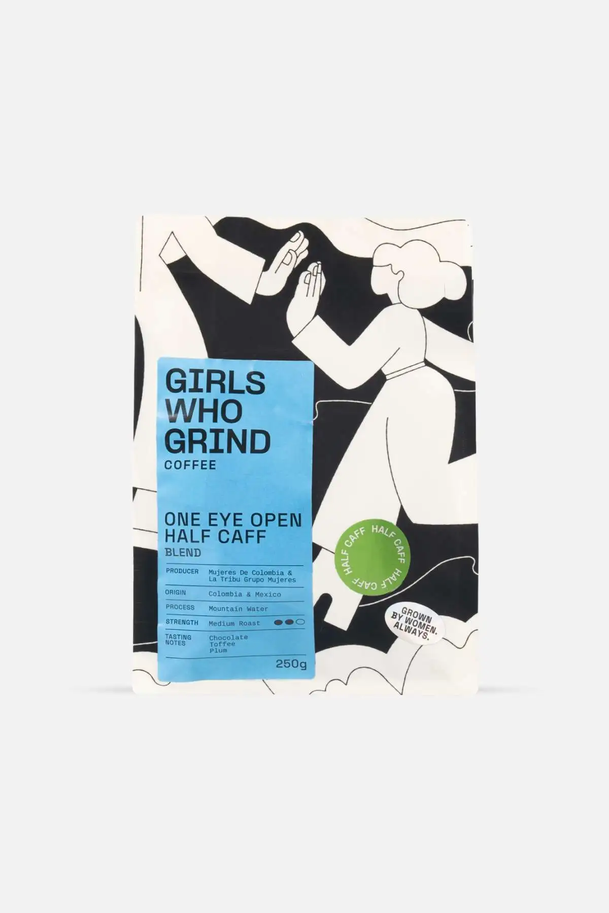 One Eye Open Half Caff product photo