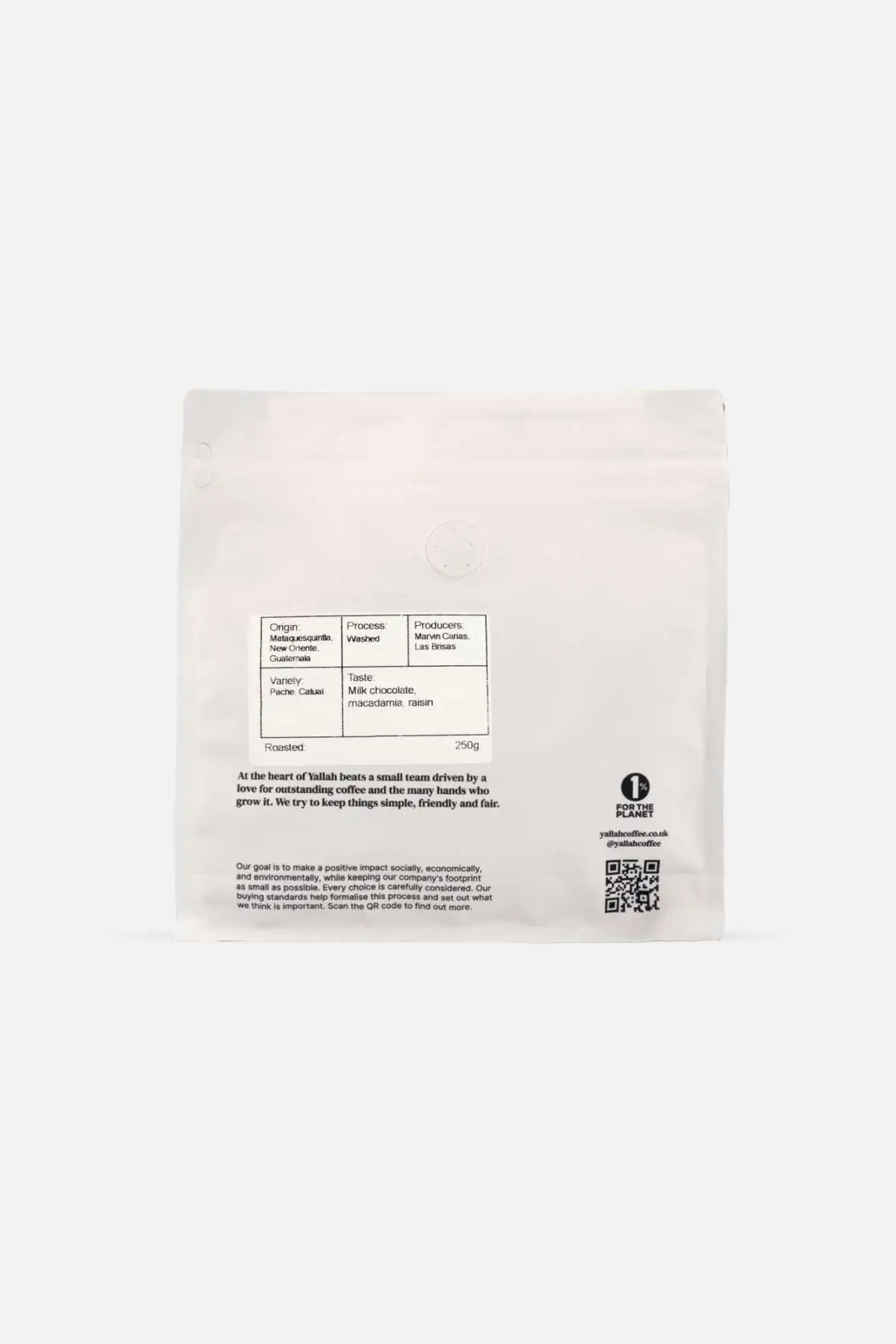 Yallah House Espresso, Guatemala secondary product photo