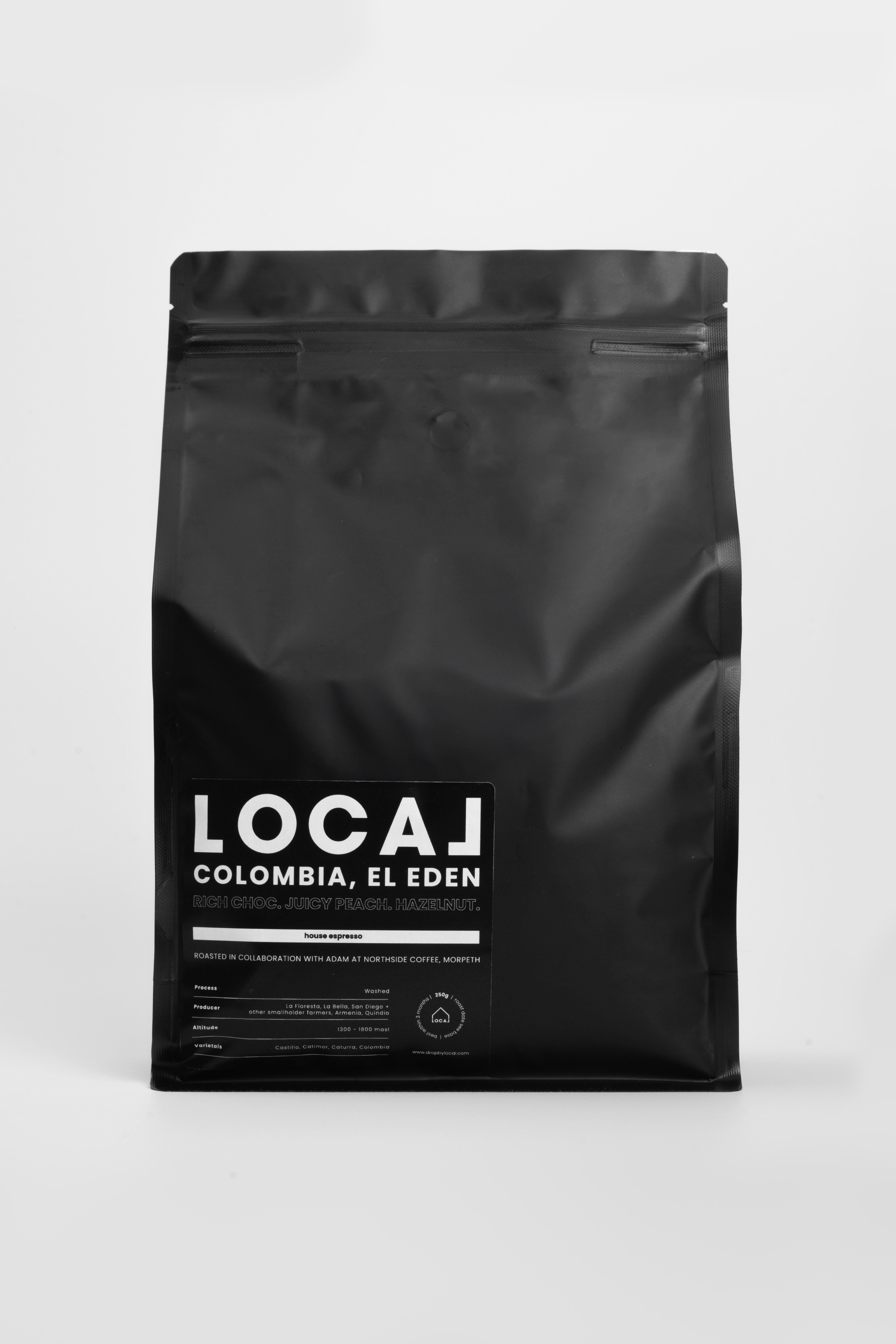 LOCAL House Espresso 1KG Big Bag- El Eden, Colombia product photo