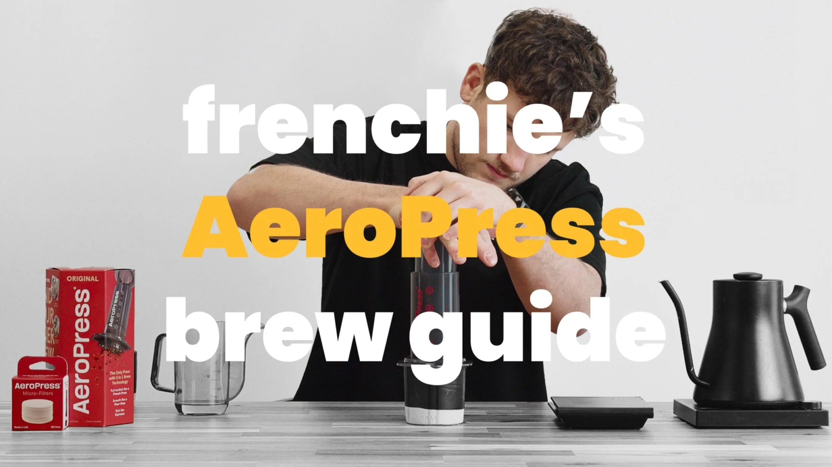 How to brew coffee with an AeroPress blog image