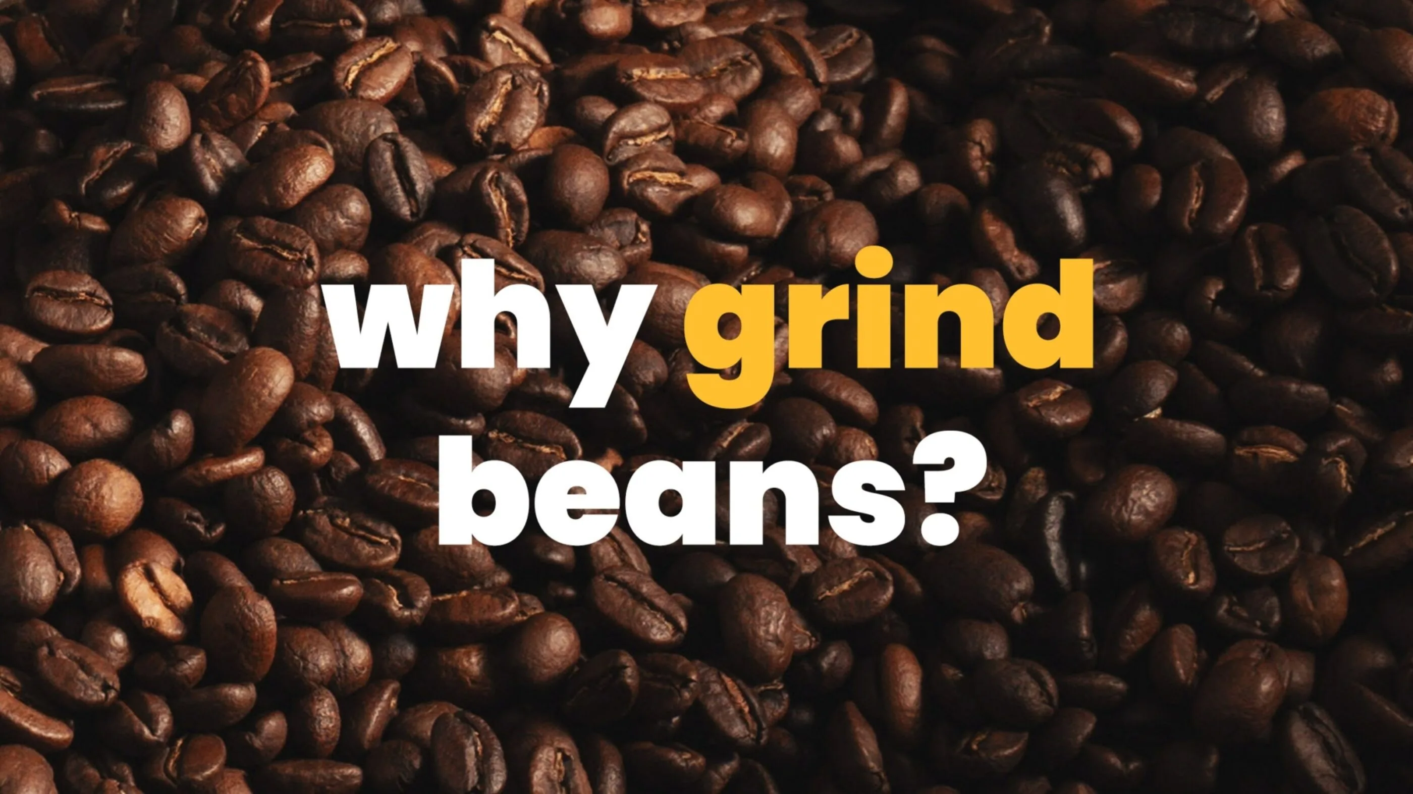 Why you shouldn't buy ground coffee beans from the supermarket blog image