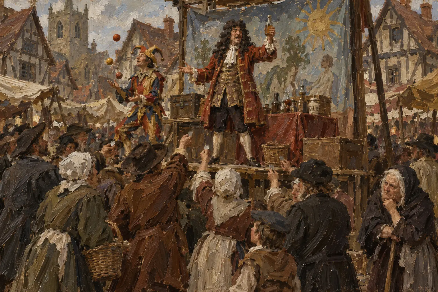 Quacks sold fake cures to the public, taking advantage of people's desperation.