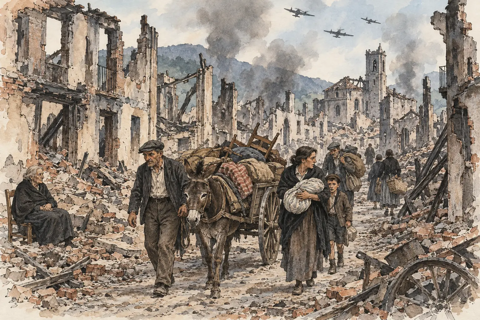German and Italian bombers destroyed the Basque town of Guernica in April 1937, and the League was powerless to stop German and Italian support for Franco in the Spanish Civil War.
