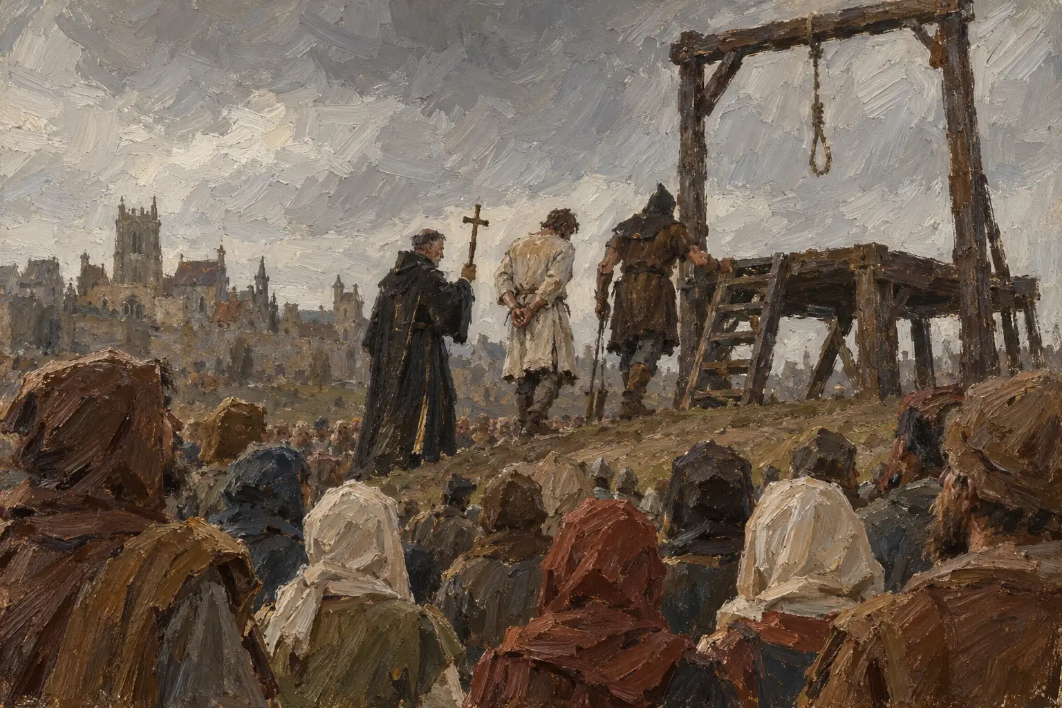 A public hanging, meant to deter others from serious crime
