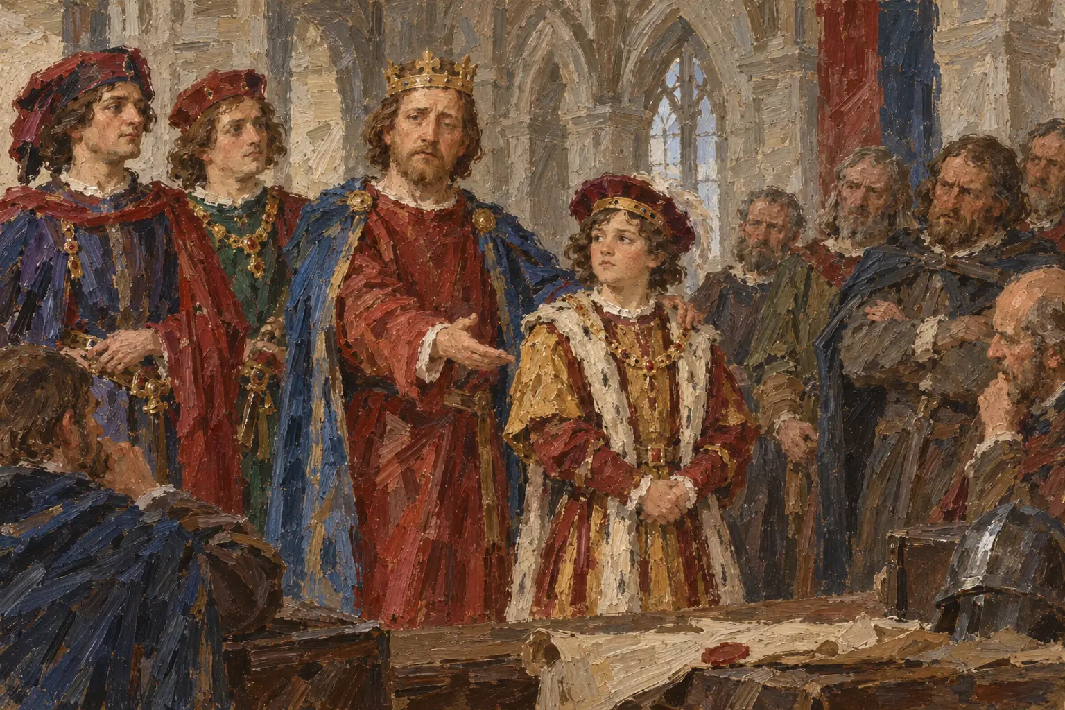 Henry III accepted the crown of Sicily for his younger son Edmund and promised the Pope huge sums for it, money the barons were expected to provide.
