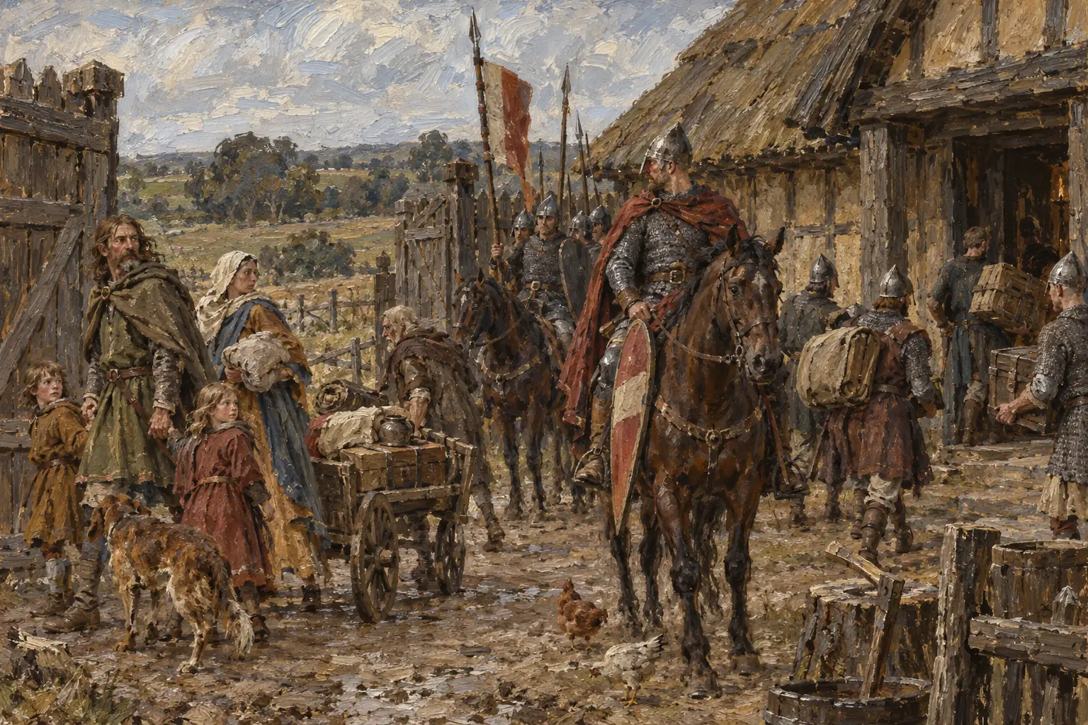 English lords who rebelled forfeited their estates, which William granted to his Norman followers.
