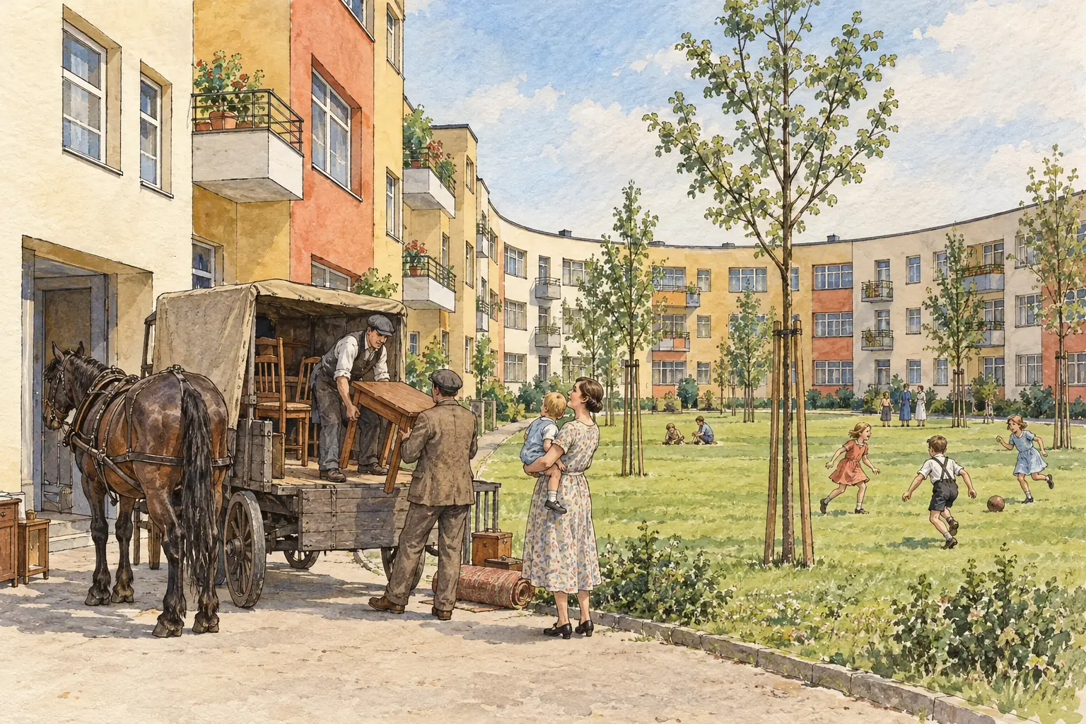 Government-funded building projects put up over 2 million new homes, easing the housing shortage for working families.