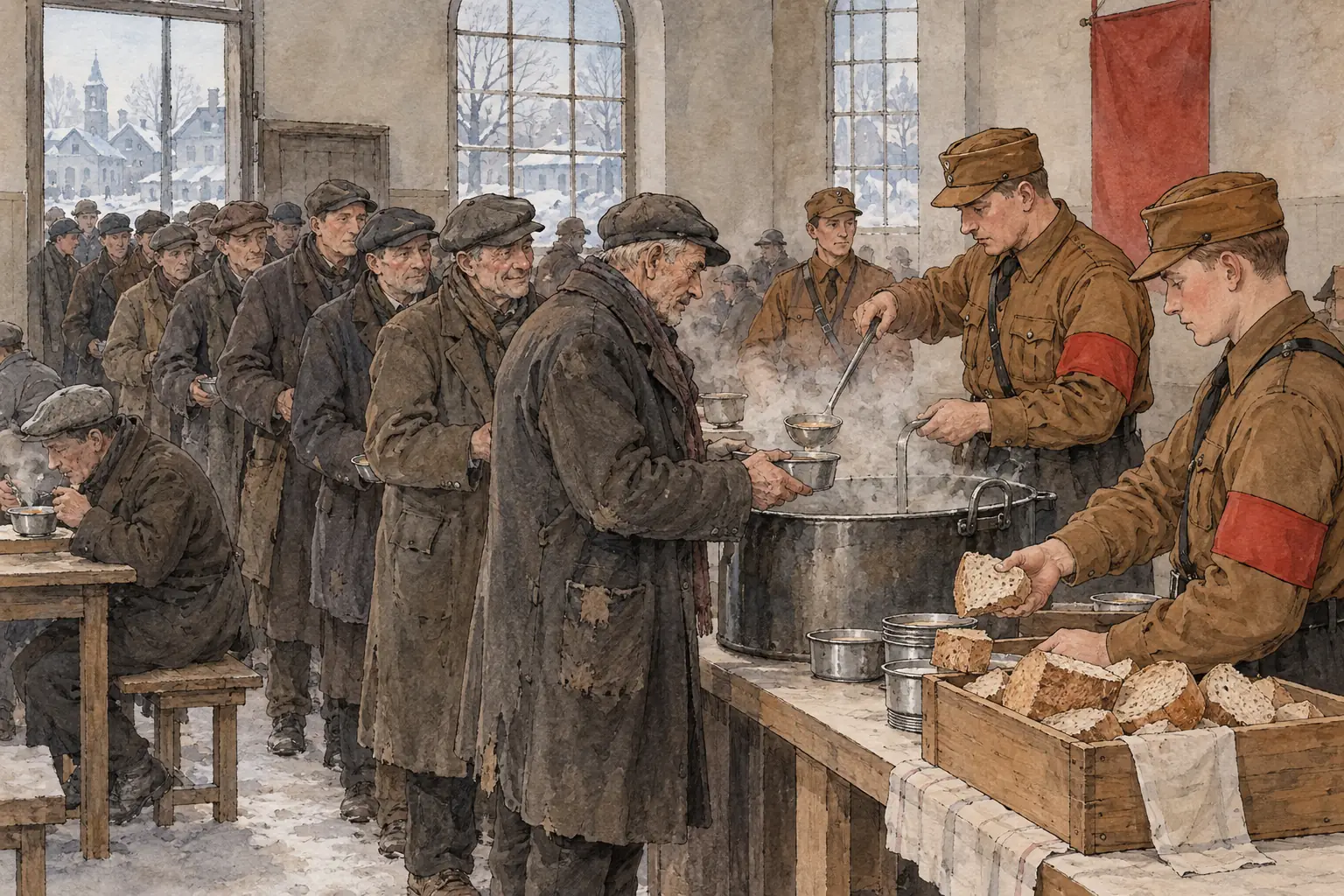 Some SA units ran soup kitchens to win local loyalty during the Depression