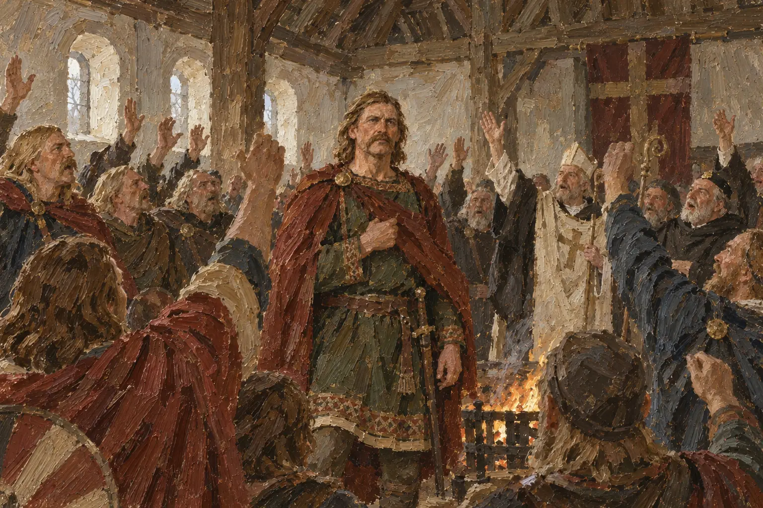 The day after Edward's death the Witan chose Harold as king