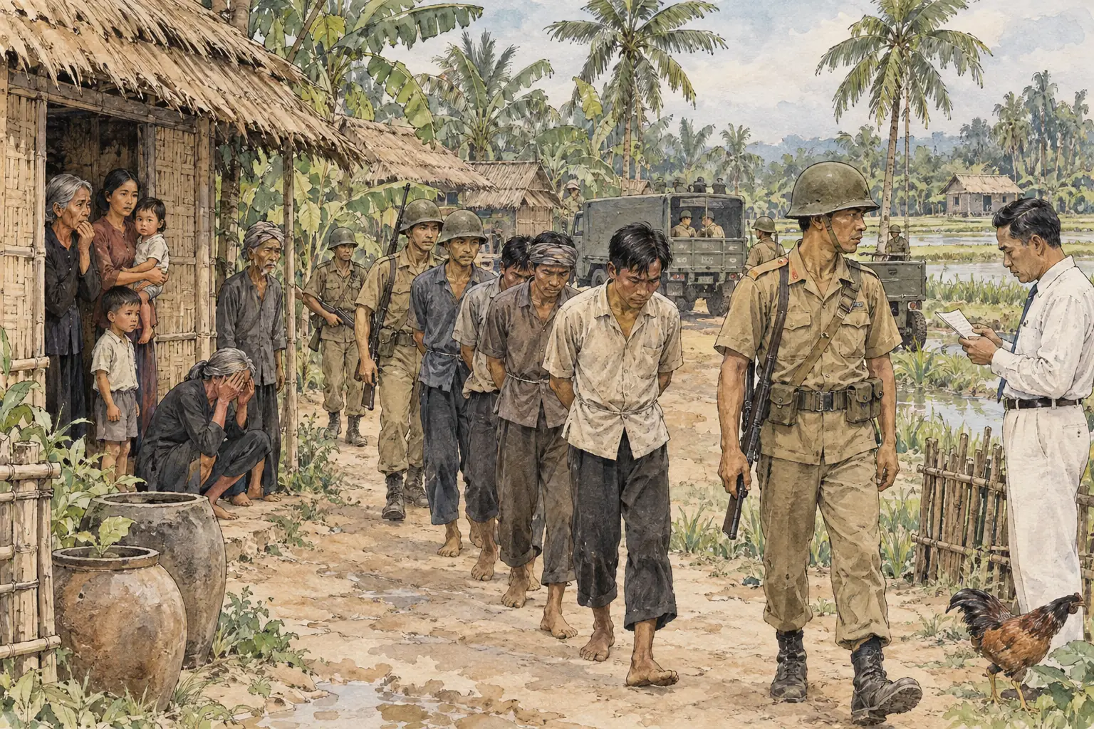 Diem's government arrested thousands of suspected communists and other opponents in the countryside, which turned many villagers against it.
