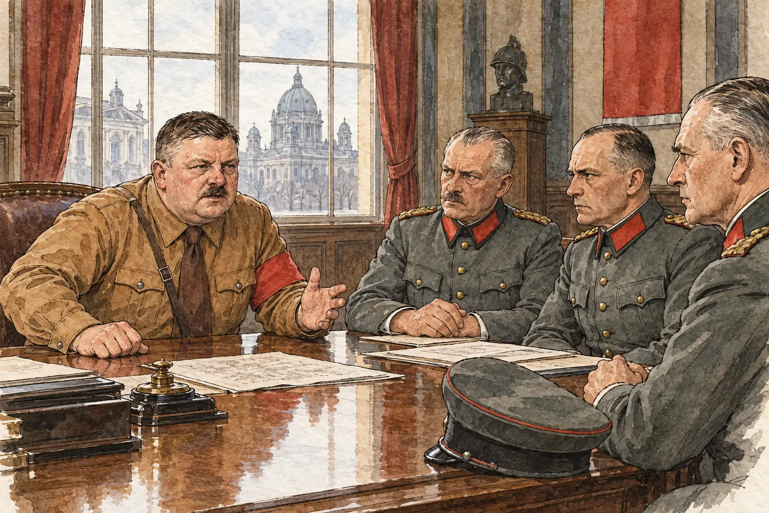 Röhm's SA had over three million members by 1934, and the army's generals feared he wanted to absorb the army into it.
