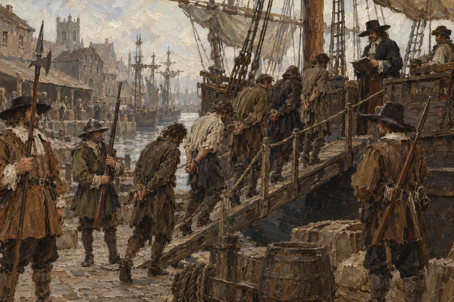 From the early 1600s some convicts were transported to the American colonies to work, instead of being executed.