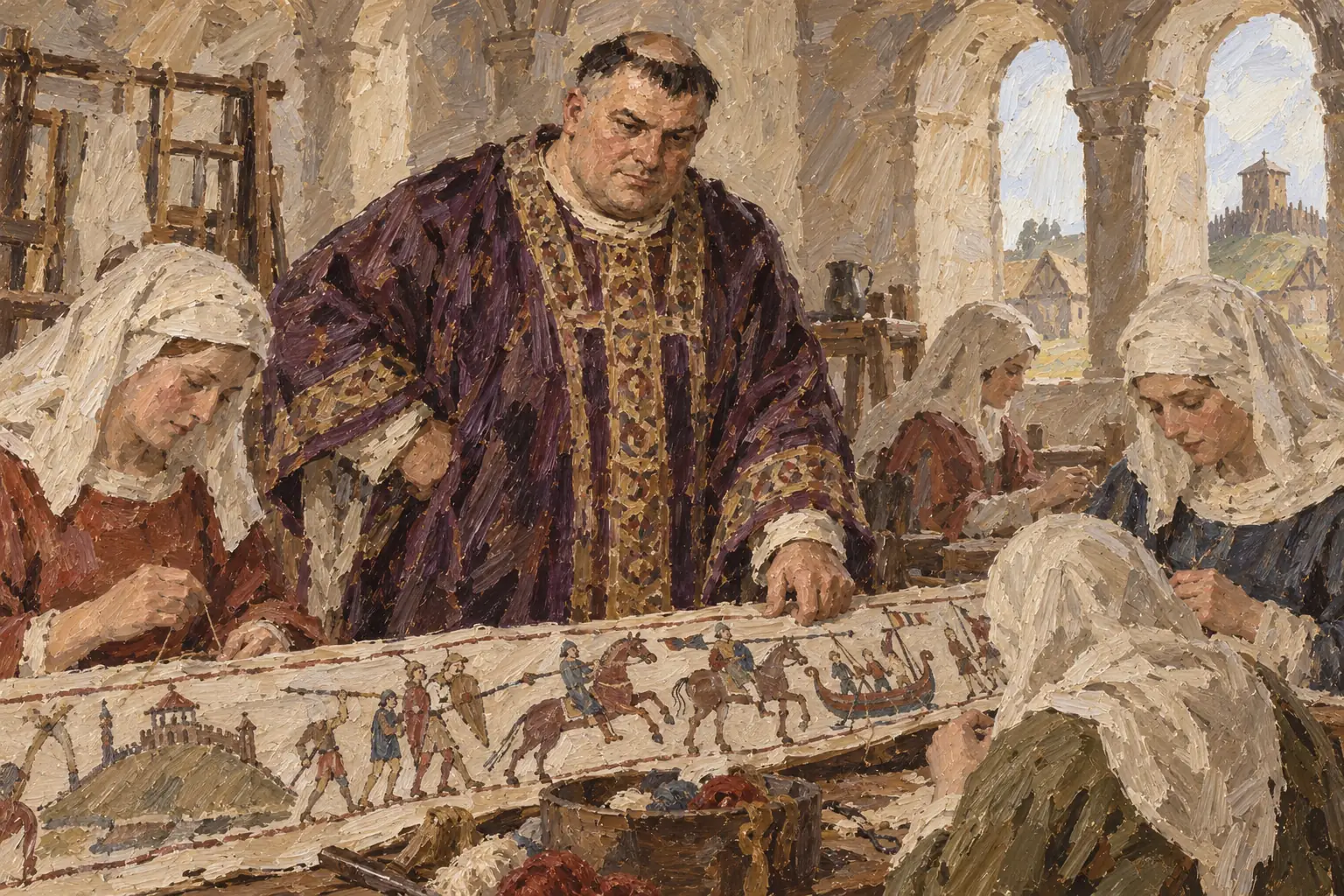 Odo is thought to have commissioned the Bayeux Tapestry, which celebrated the Norman victory