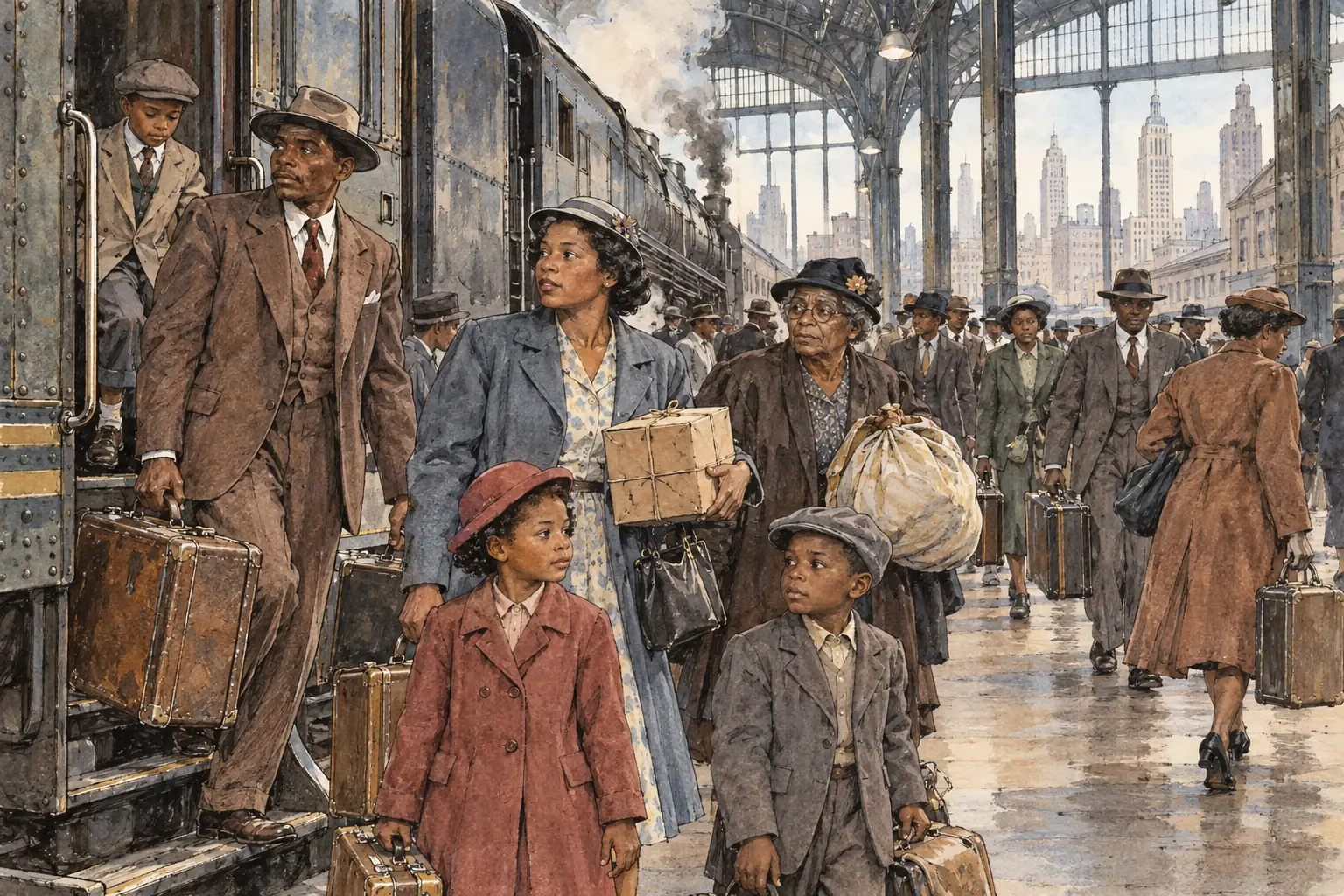 Millions of Black Southerners moved to Northern cities such as Chicago in the Great Migration