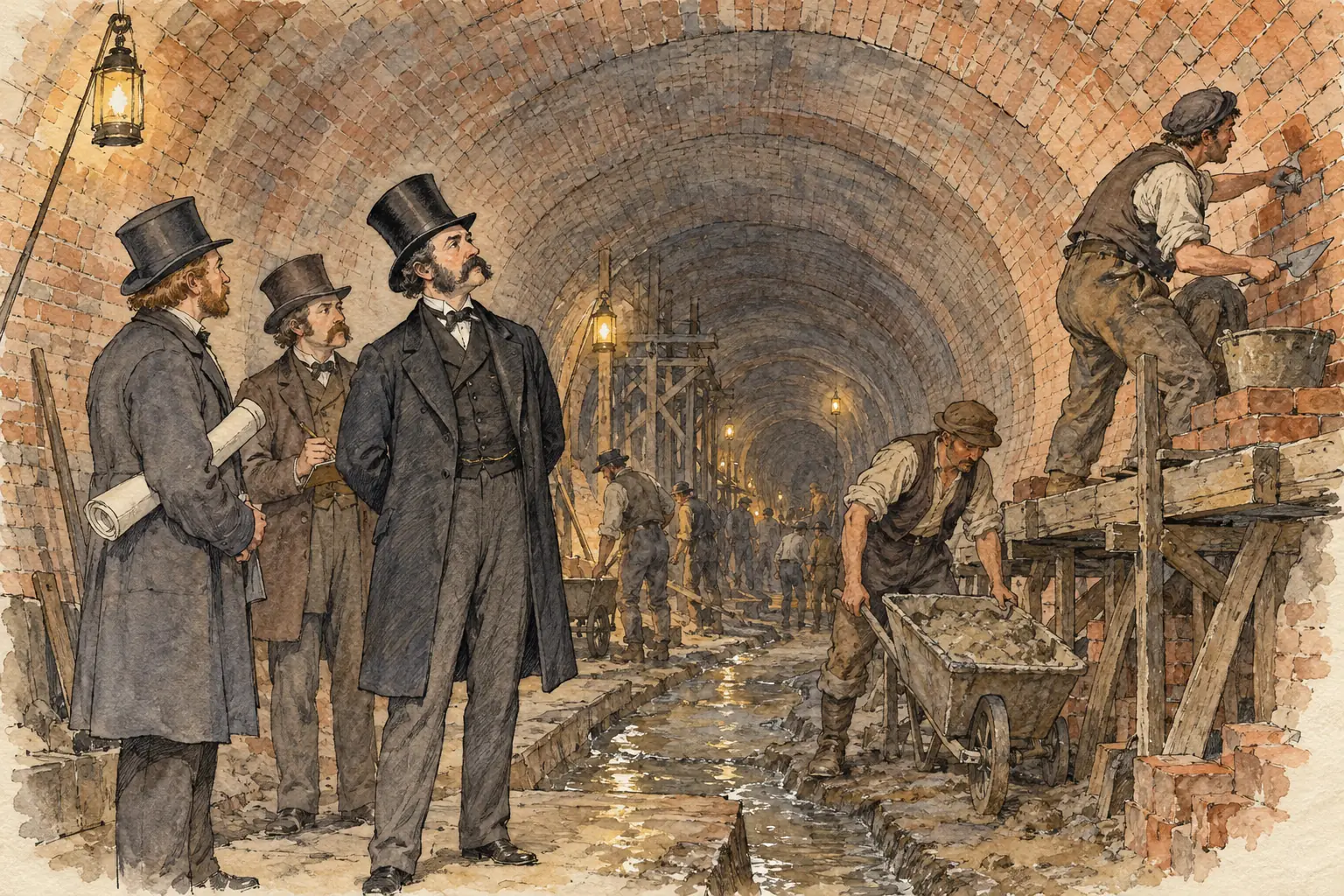 In the 1860s Joseph Bazalgette built sewers that carried London's waste away from the Thames