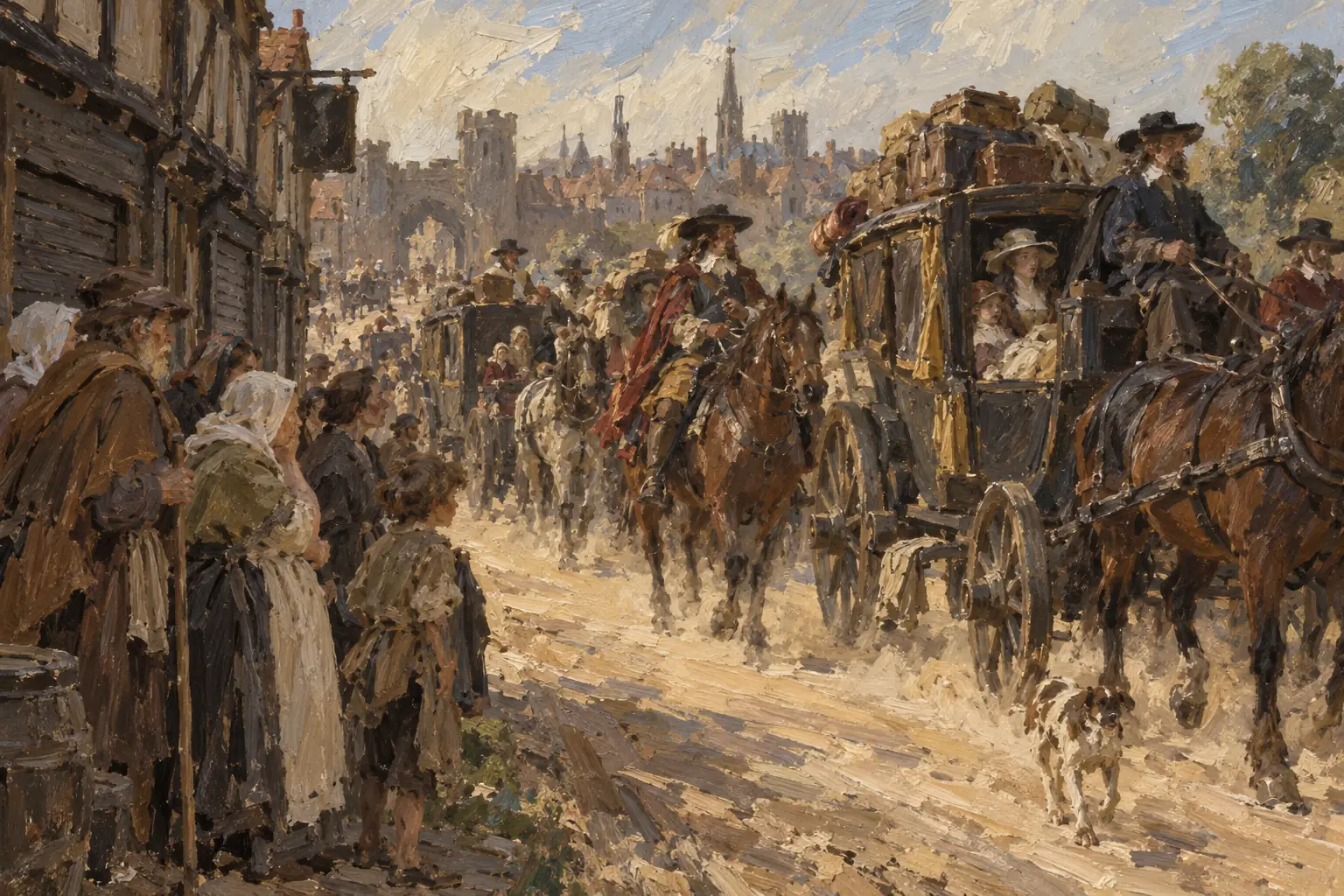 Those who could afford it left London, including King Charles II and his court, while the poor stayed behind.