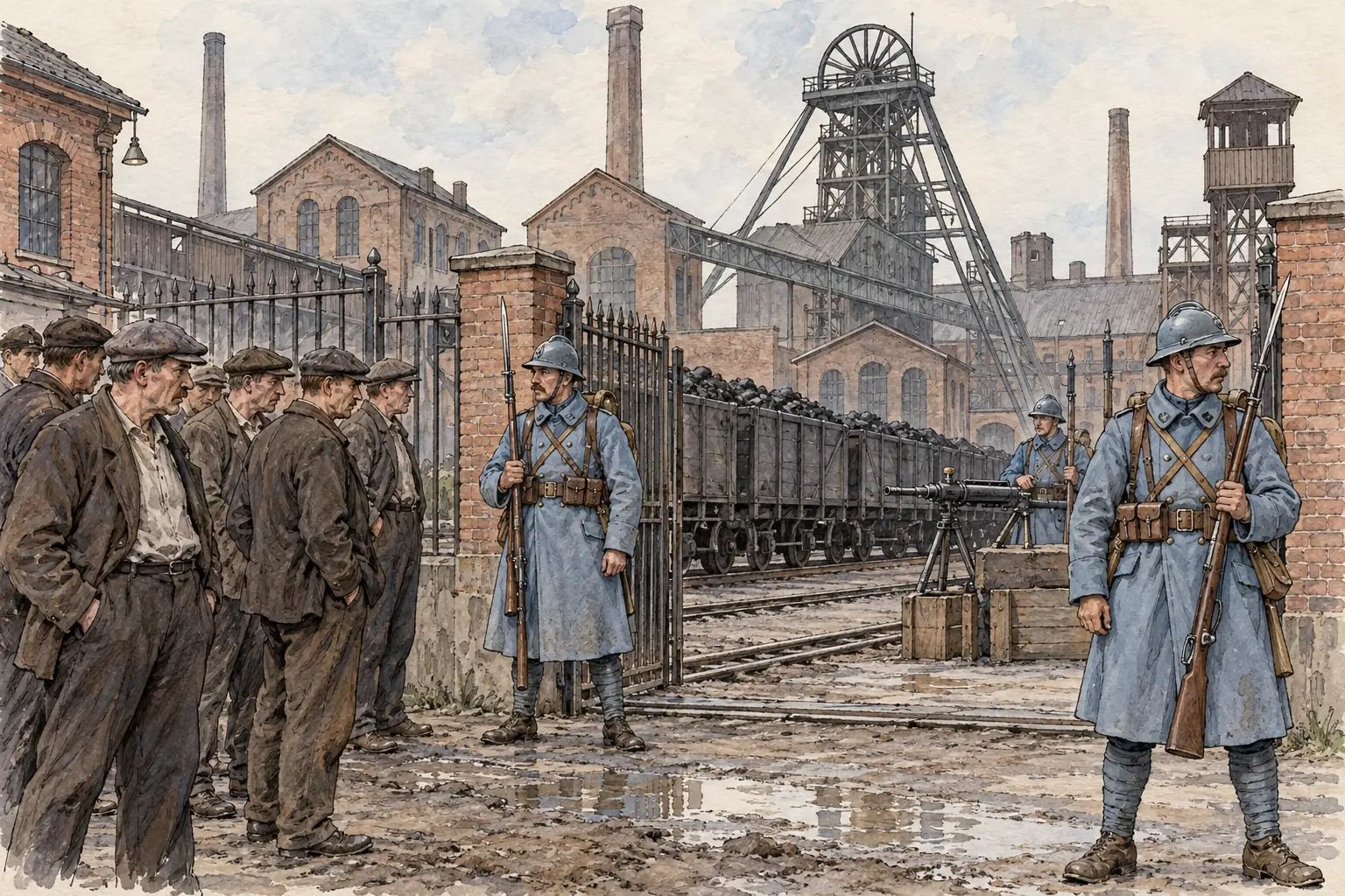 Ruhr miners and workers refused to work for the occupiers, and the government paid them while they stayed on strike.