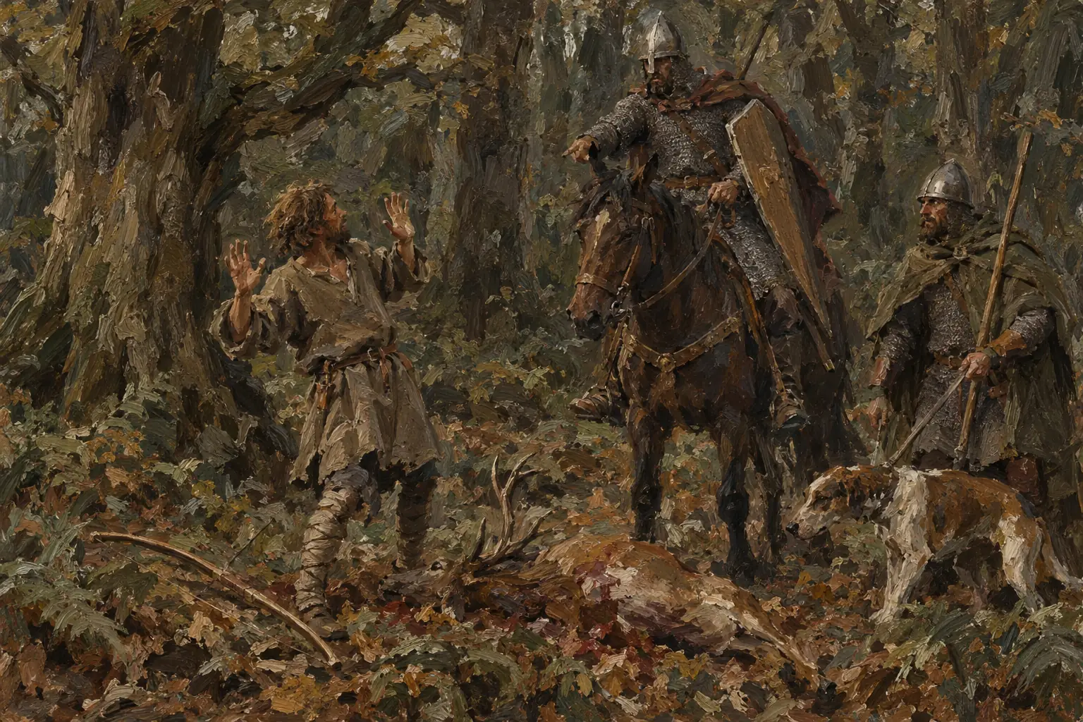 Under the Forest Laws, hunting in a royal forest became a serious crime