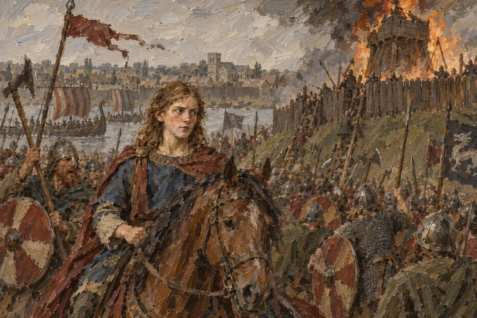 In 1069 Edgar the Ætheling, the Northumbrian rebels and a Danish fleet captured York and attacked its Norman castles.