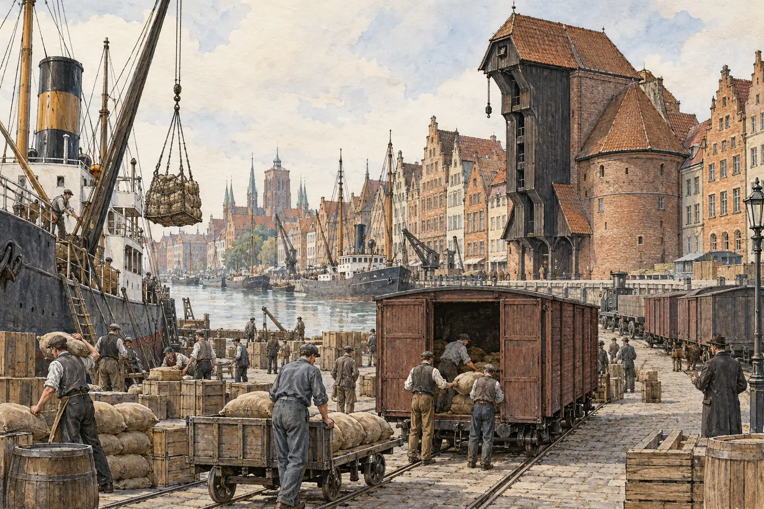 Danzig became a free city under the League so that Poland could use its port