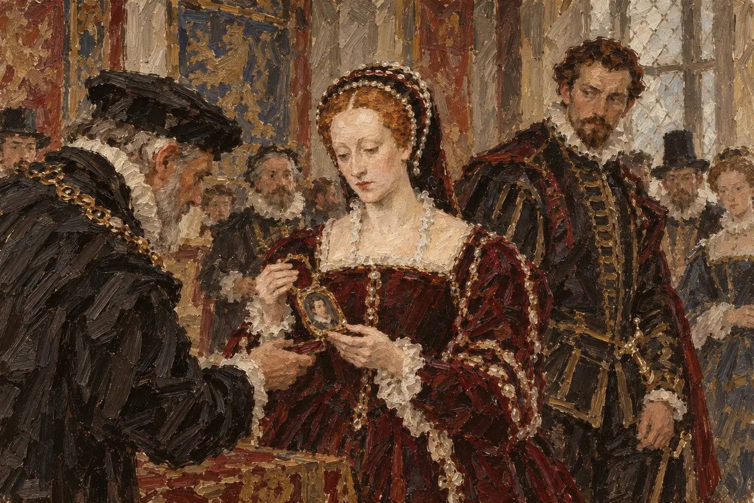 Elizabeth weighed foreign suitors such as Archduke Charles of Austria against her English favourite, Robert Dudley, but every match carried political risks.