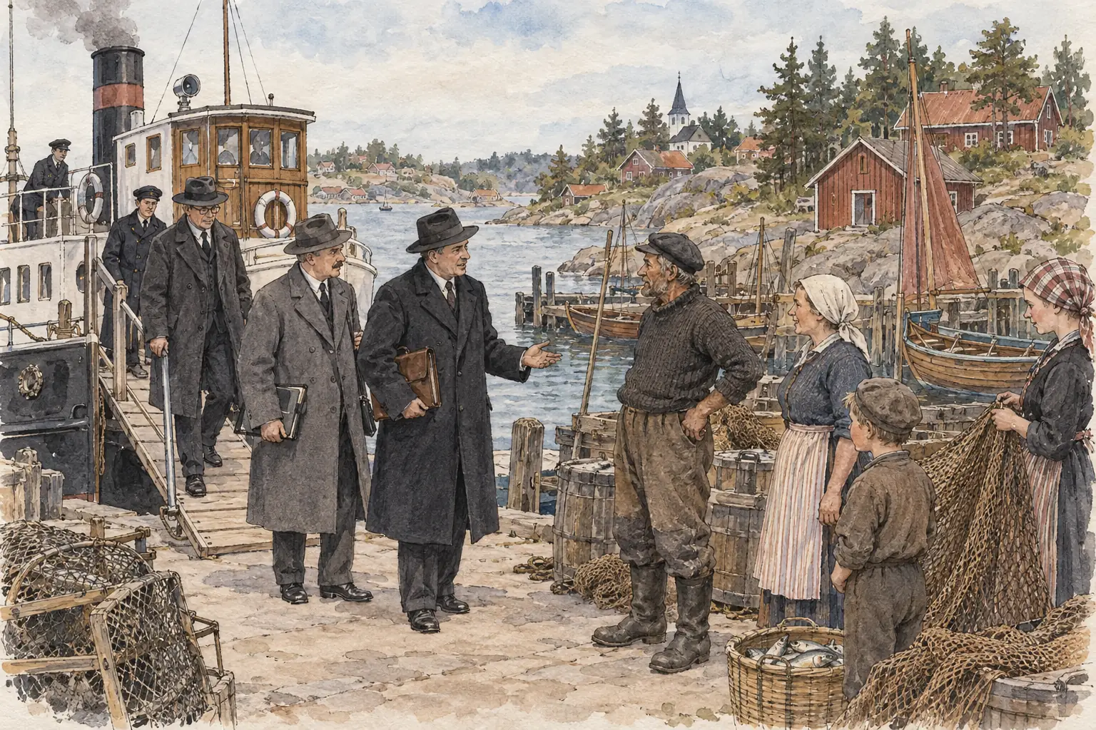 A League commission visited the Åland Islands before the League awarded them to Finland in 1921