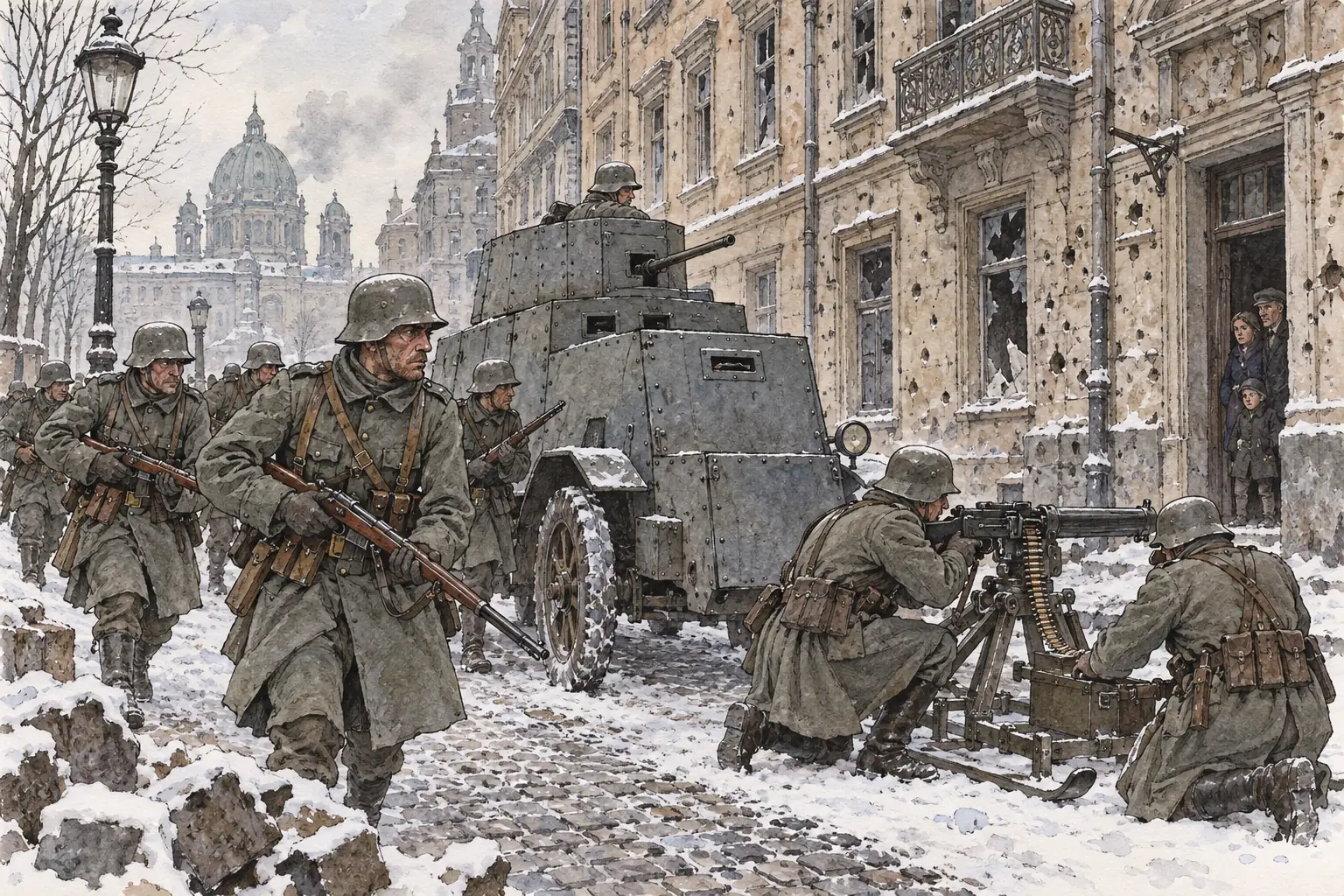 Freikorps units, sent in by Ebert's government, crushed the rising within days