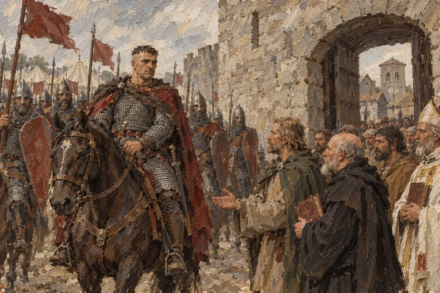 William besieged Exeter in 1068 and built a castle there once it fell