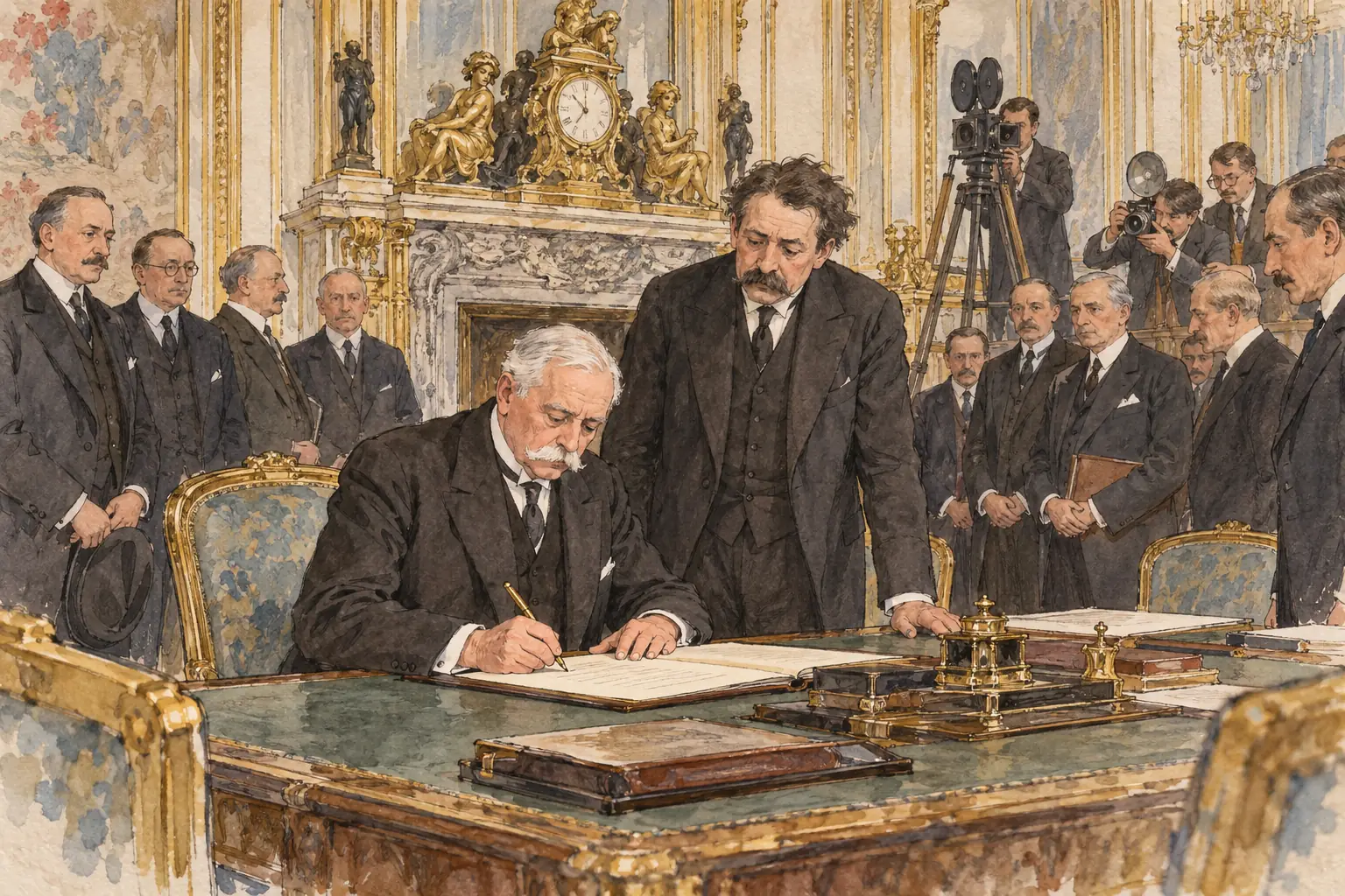 The pact was signed in Paris on 27 August 1928, its signatories promising to give up war as a way of settling disputes.