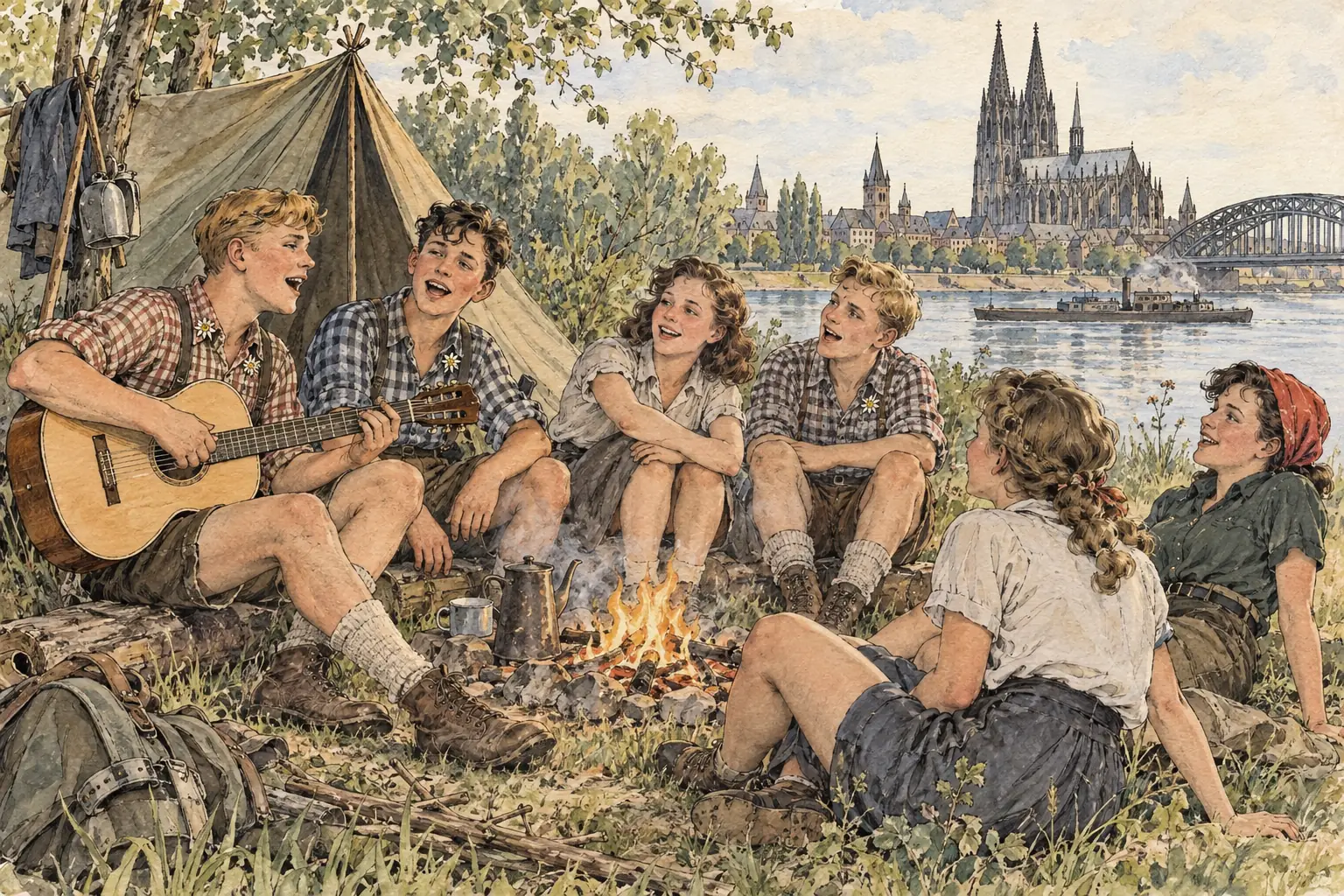 The Edelweiss Pirates, working-class youths, avoided the Hitler Youth and went camping and singing on their own