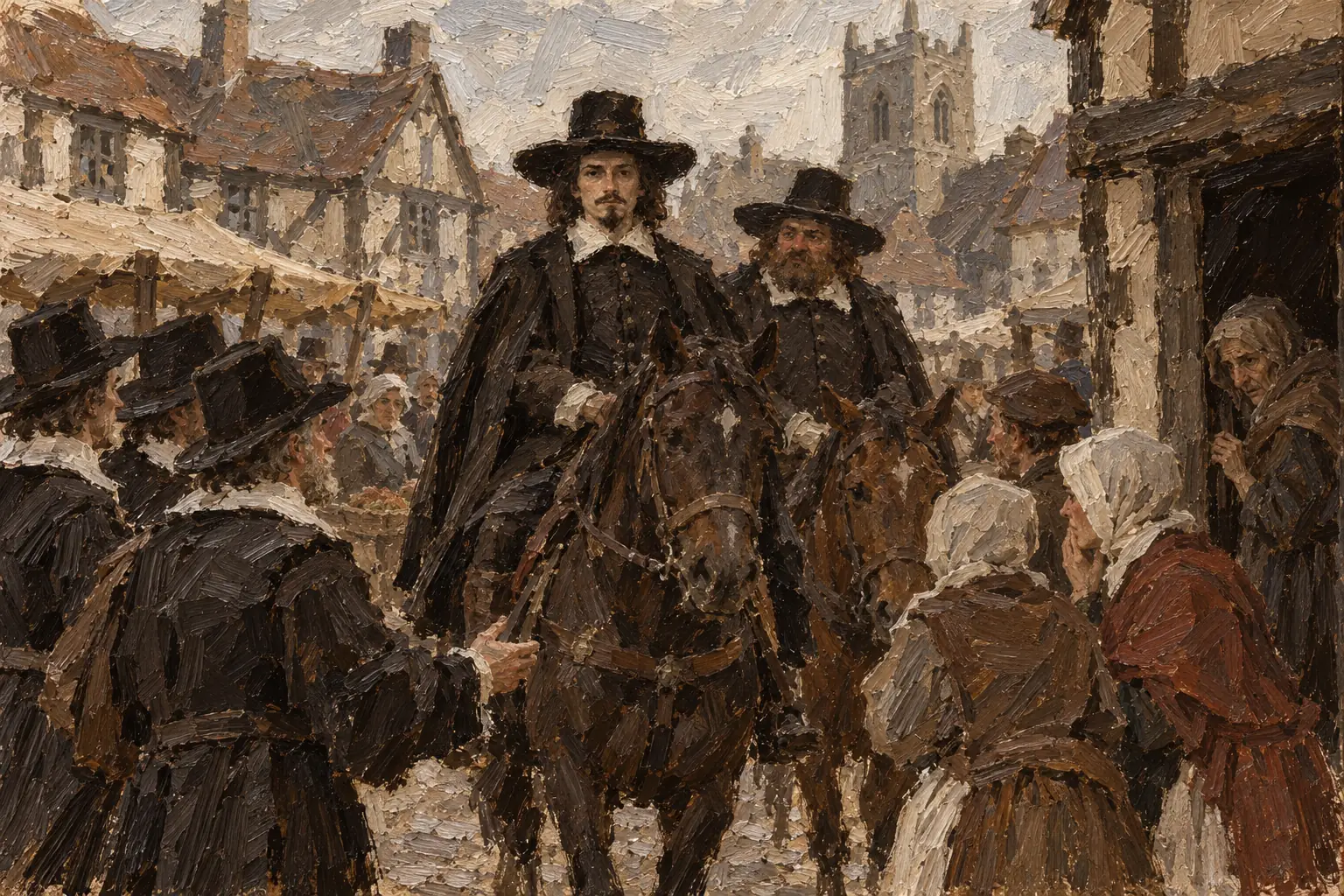 Matthew Hopkins and John Stearne travelled from town to town in East Anglia from 1645, hunting for witches.