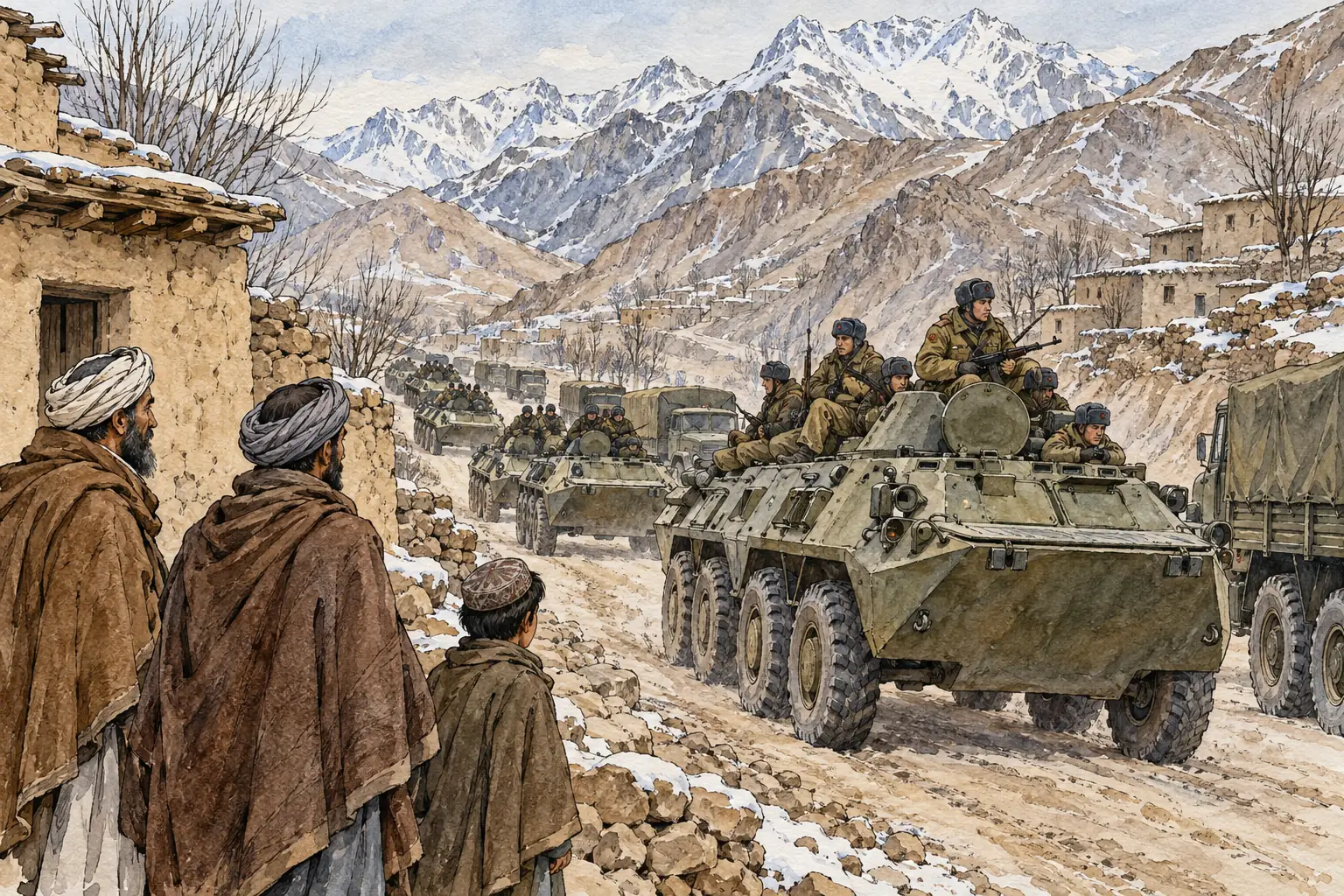 Soviet troops entered Afghanistan in late December 1979
