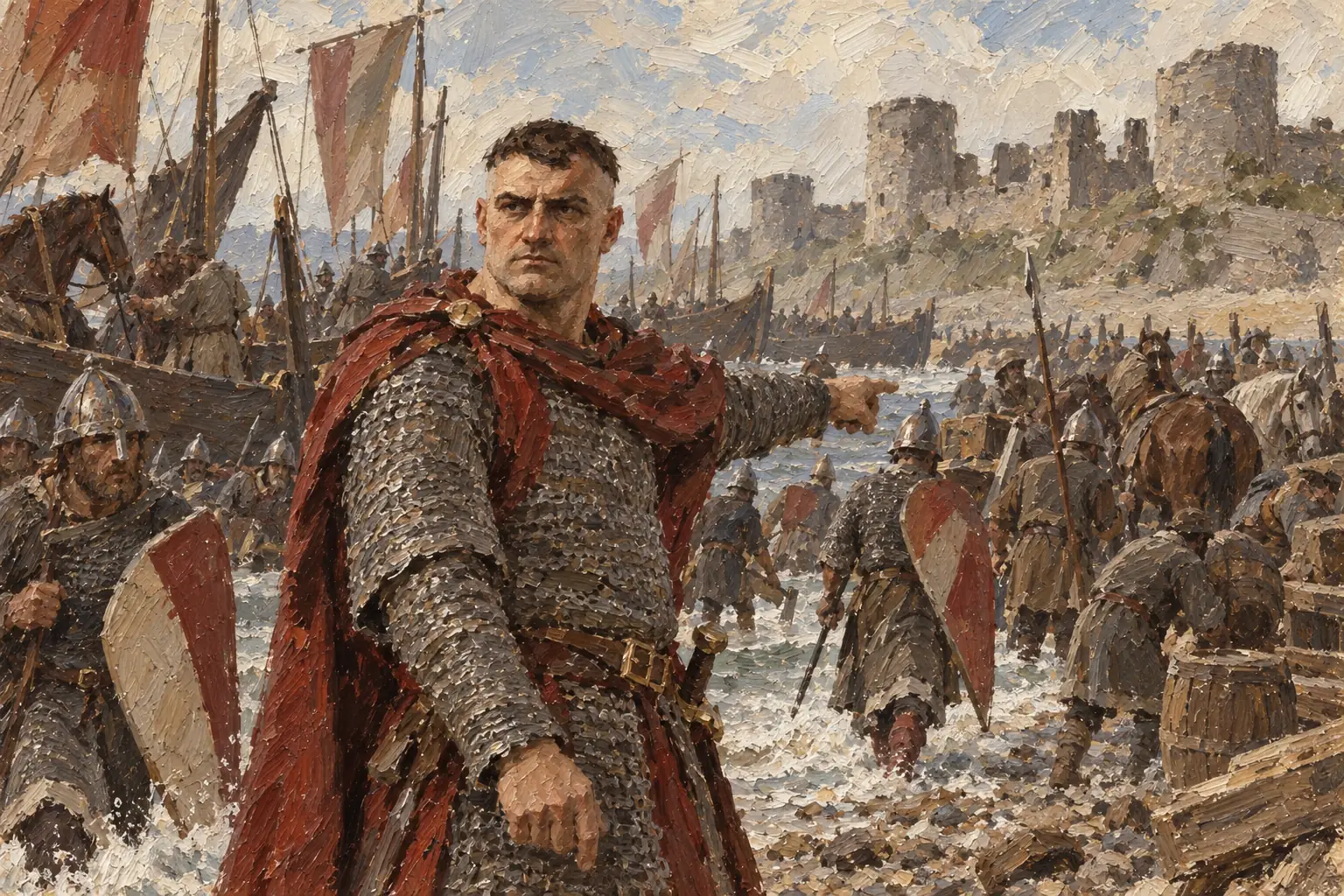 William landed unopposed at Pevensey in late September 1066 while Harold was in the north