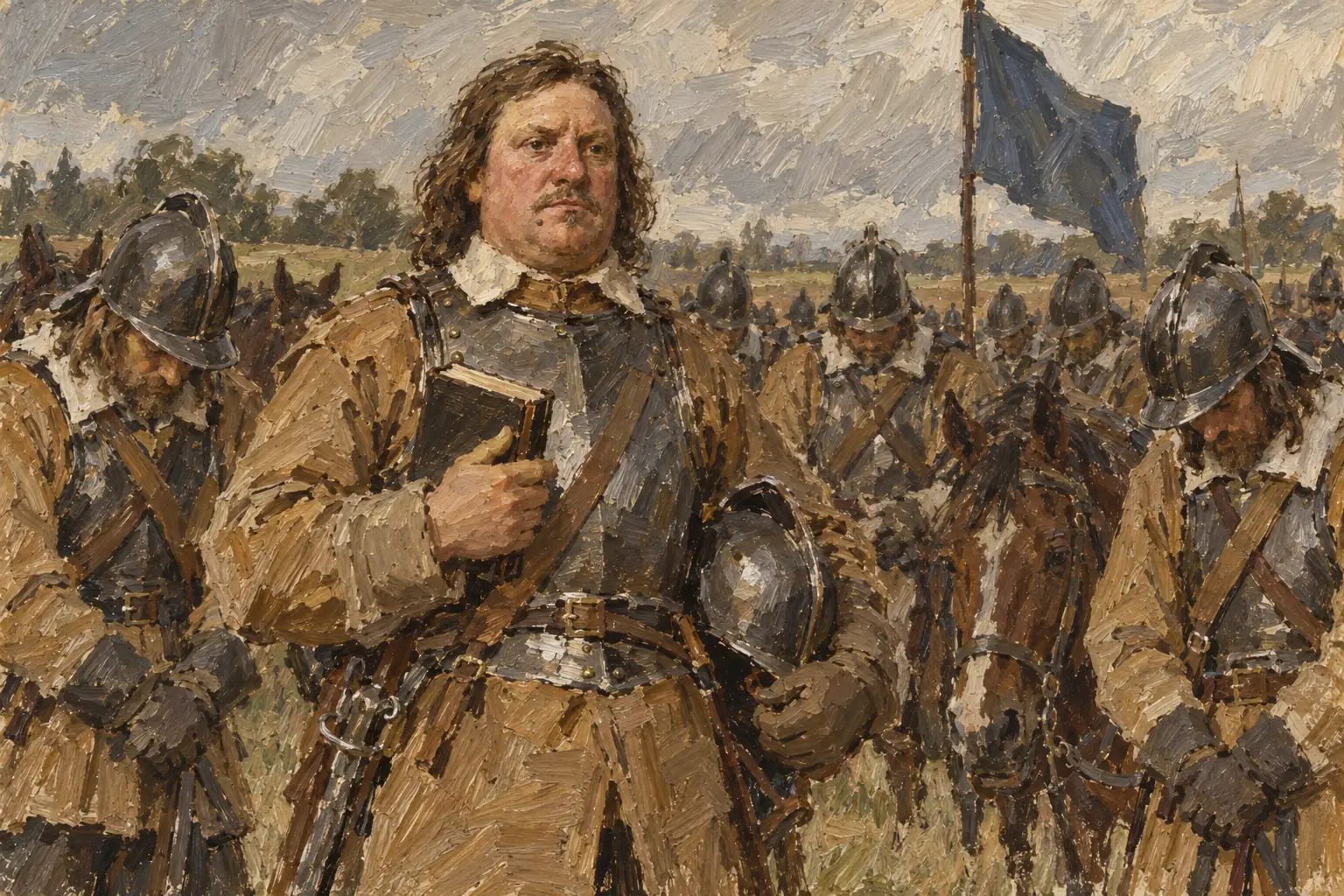 Cromwell made his name training disciplined, devout cavalry in the eastern counties, the troopers who became known as Ironsides.