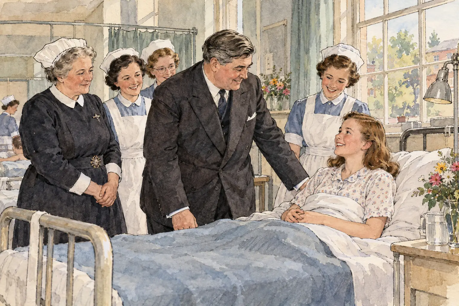 Aneurin Bevan, the Minister of Health, launched the NHS on 5 July 1948, free to everyone at the point of use.