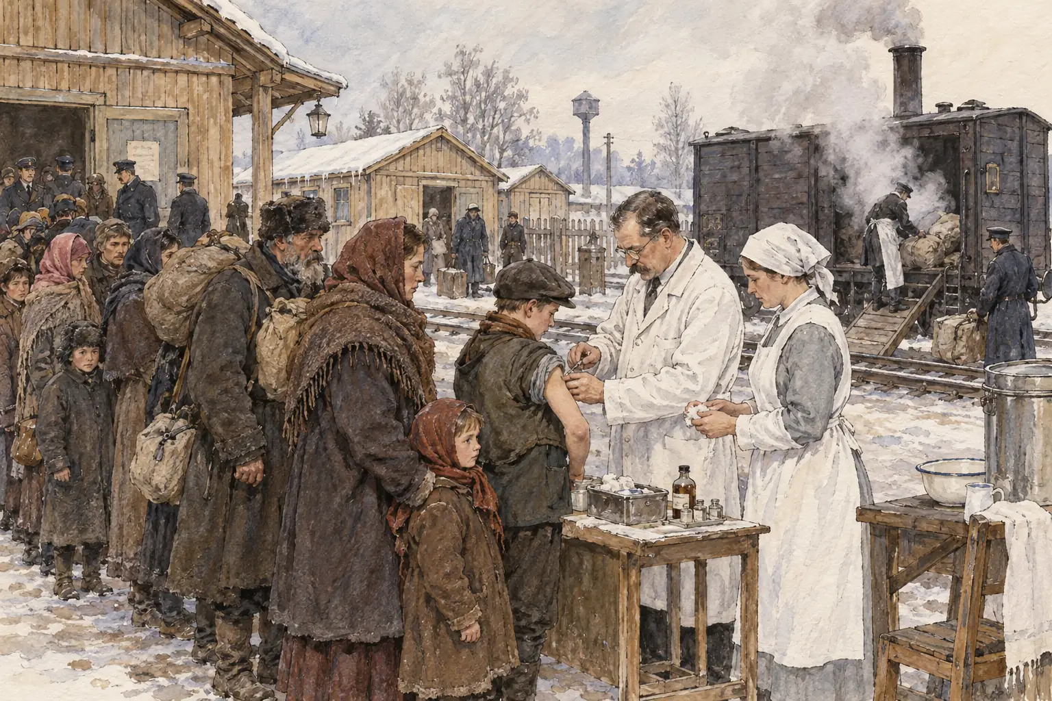 League doctors helped fight the typhus epidemics that spread through eastern Europe after the war