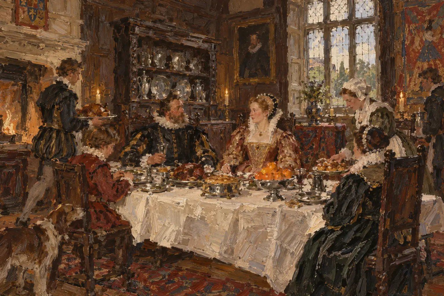 Wealthier families enjoyed better diets and bought imported goods such as spices and silks, along with more furniture and household goods.