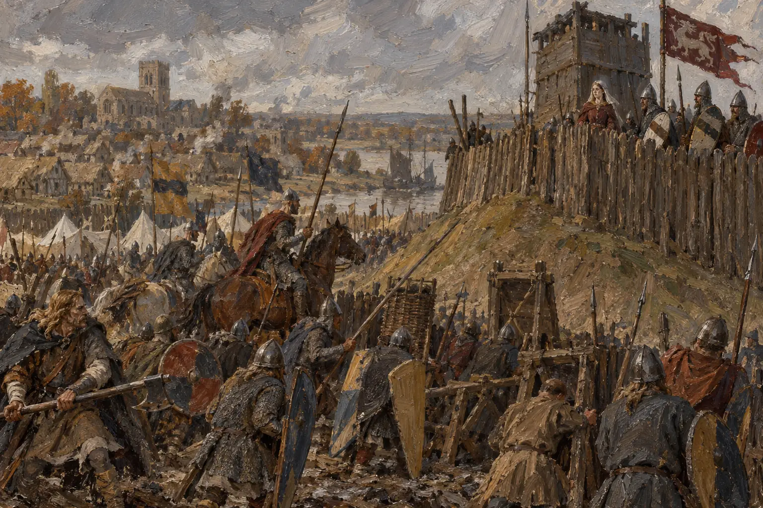 Ralph fled by ship, but his wife held Norwich castle against the king's forces until she was allowed to leave England.