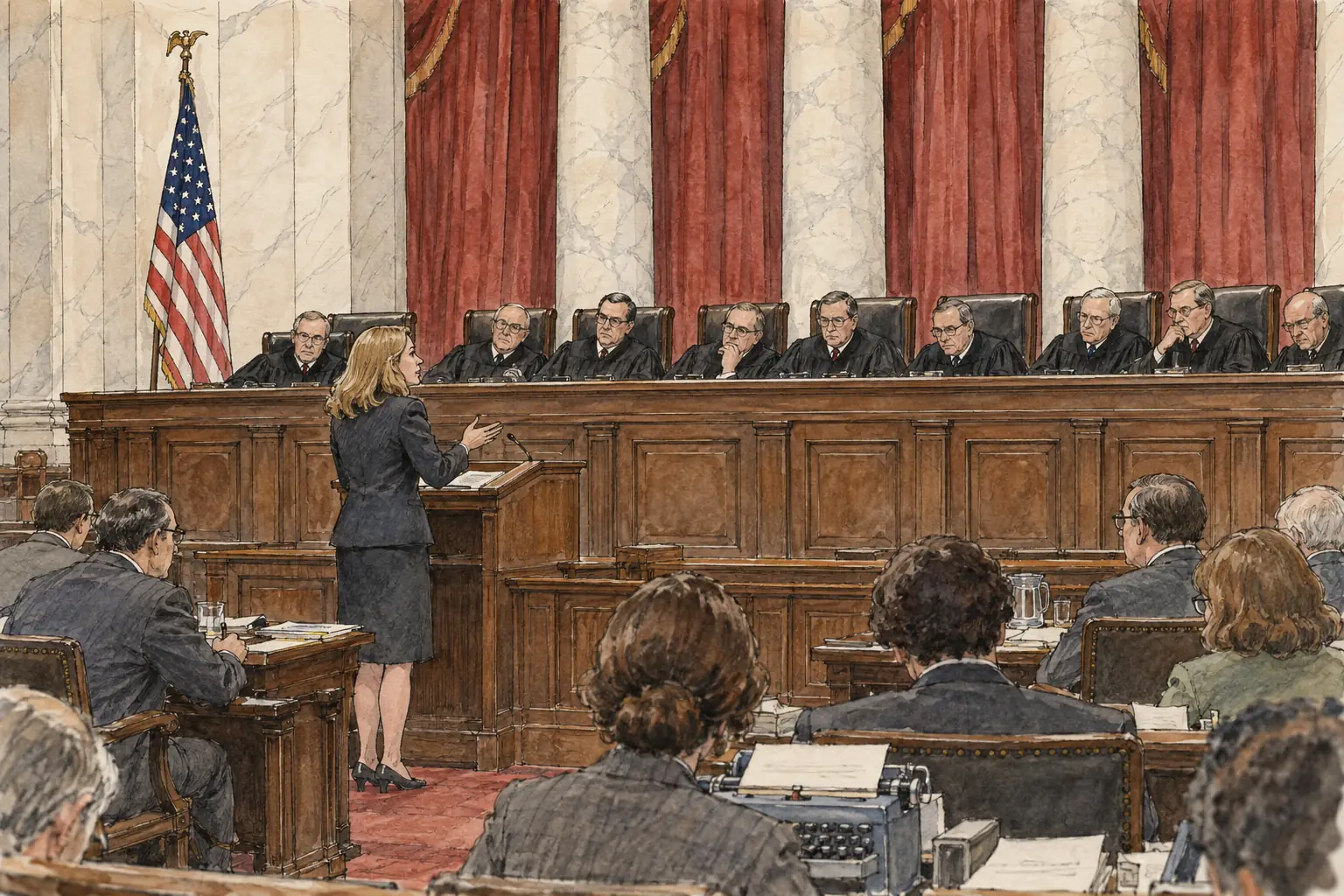 Sarah Weddington, a 26-year-old lawyer from Texas, argued the case of Roe v Wade before the Supreme Court in December 1971