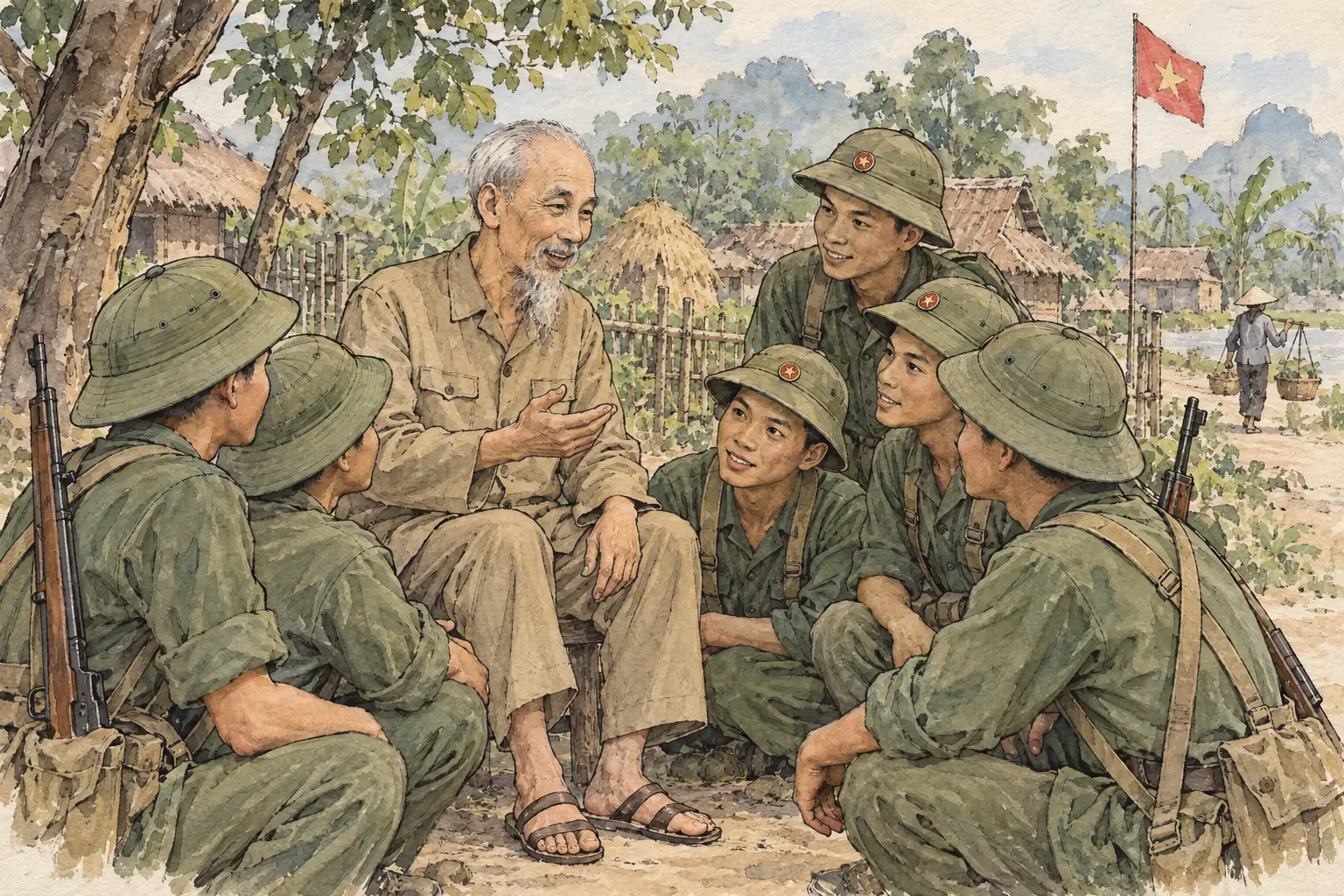 Ho Chi Minh, who had led Vietnam's fight for independence since the 1940s, was a symbol of national unity to the soldiers fighting for the North.