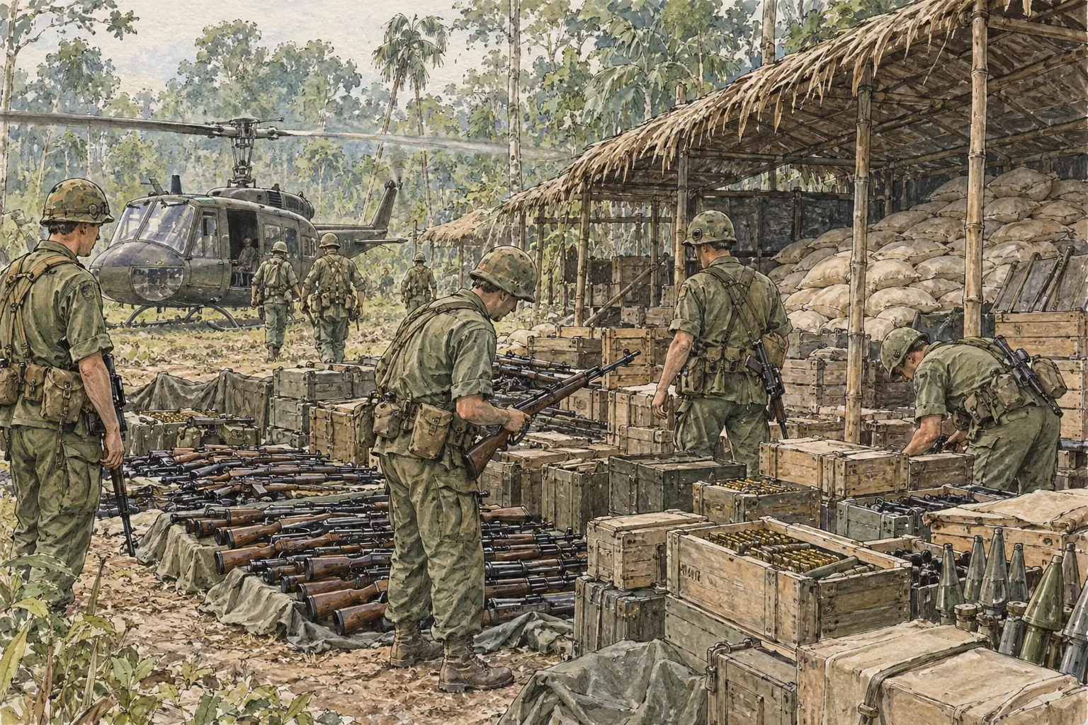 In Cambodia in May 1970 US and South Vietnamese troops captured huge North Vietnamese supply dumps