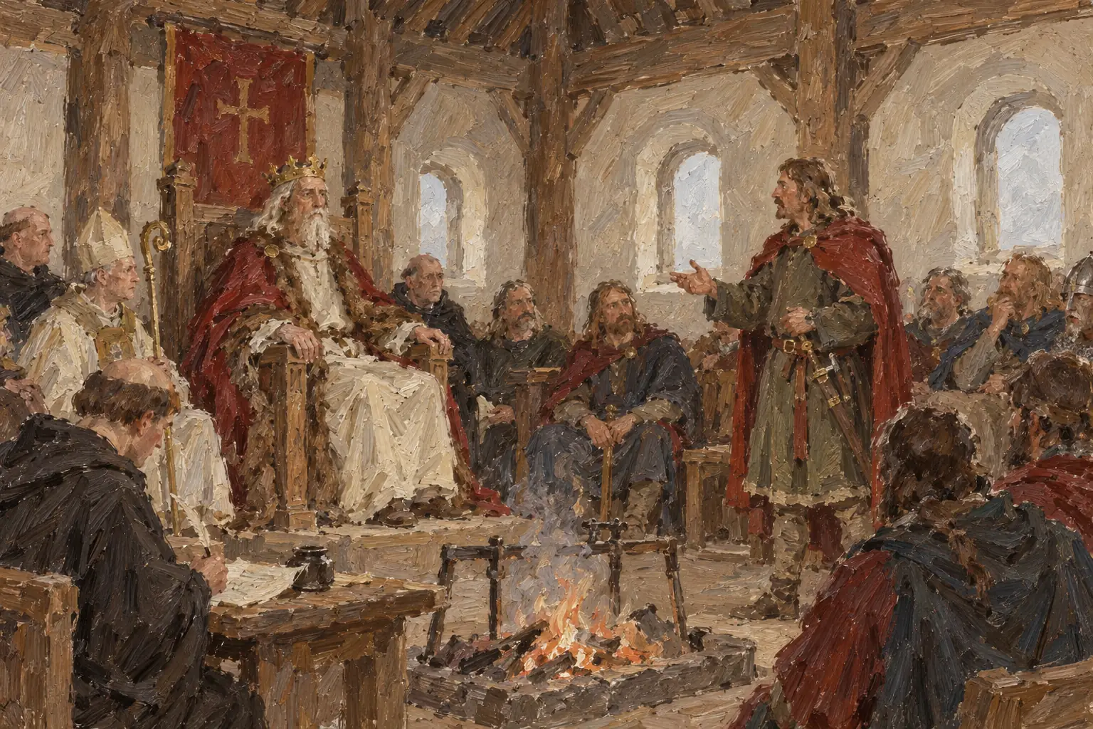 The king governed with the advice of the witan, a council of earls, bishops and leading thegns, but its role was only to advise.
