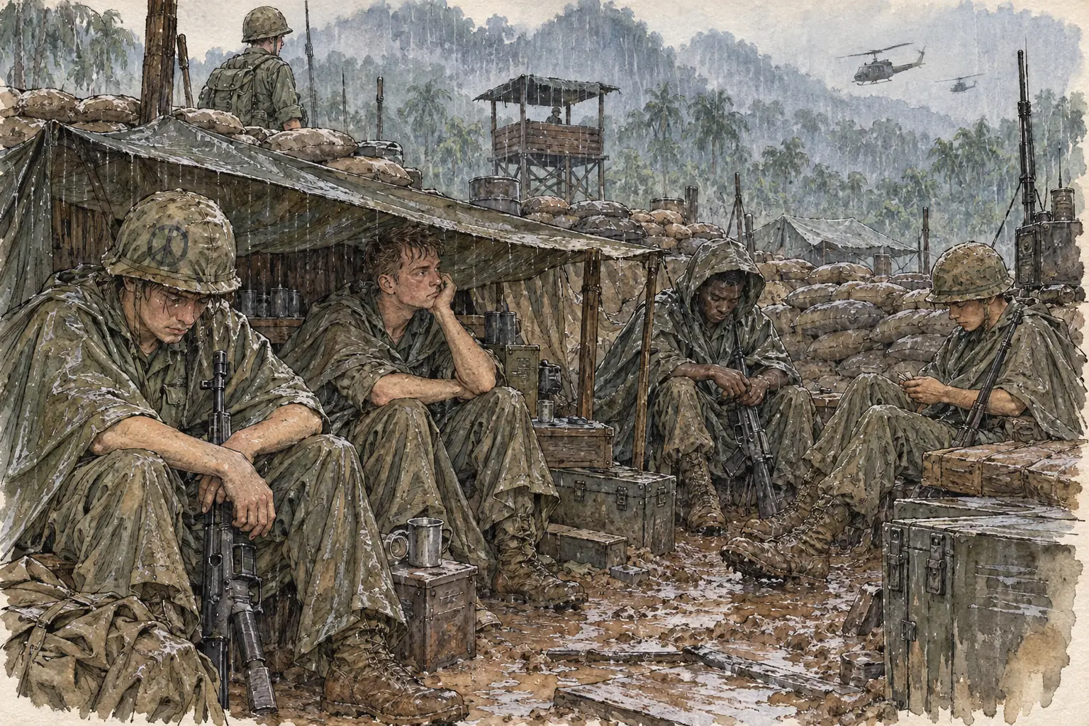 Many US soldiers were young draftees serving one-year tours, and as the war dragged on after 1968 more and more of them saw little point in risking their lives.